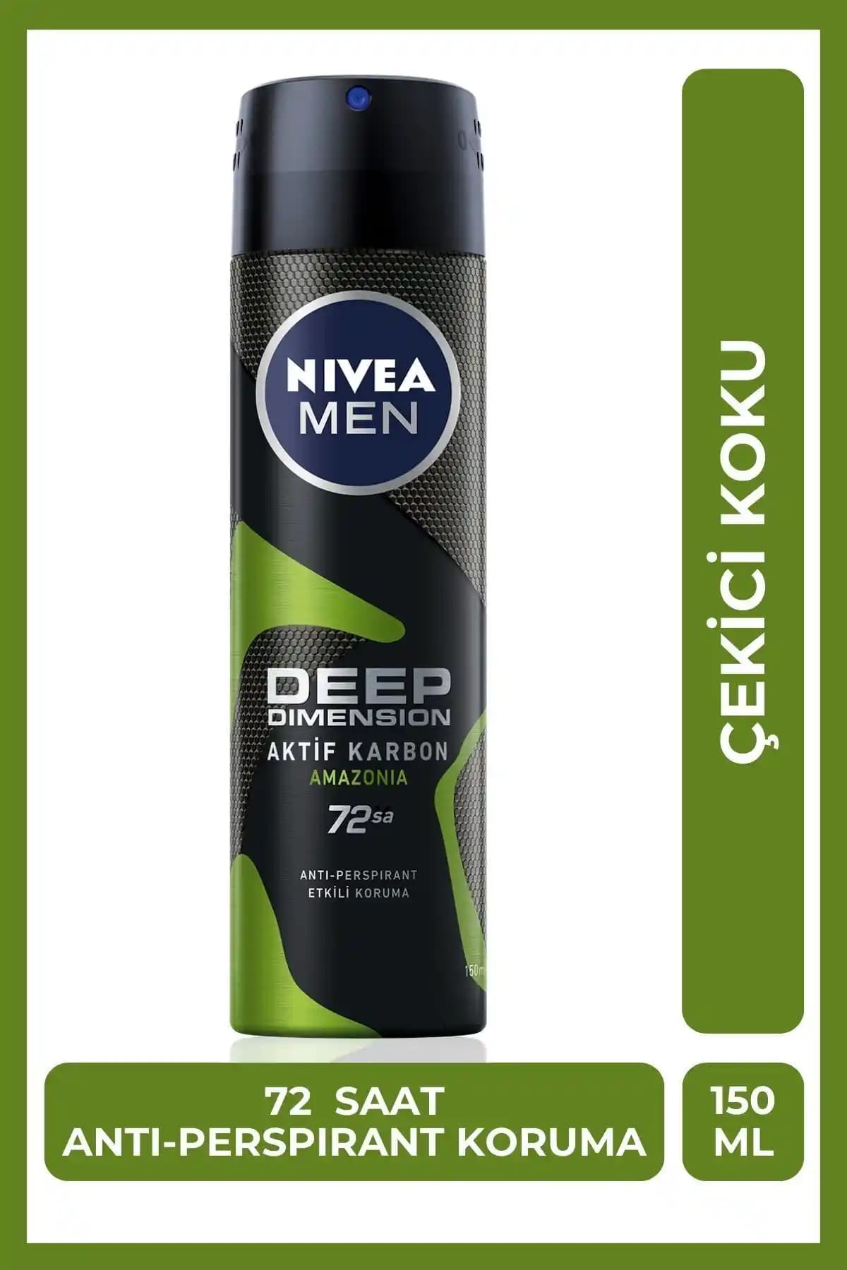 NIVEA MEN Deep Dimension Amazonia: Etkili ve Ferahlatıcı Erkek Deodorantı