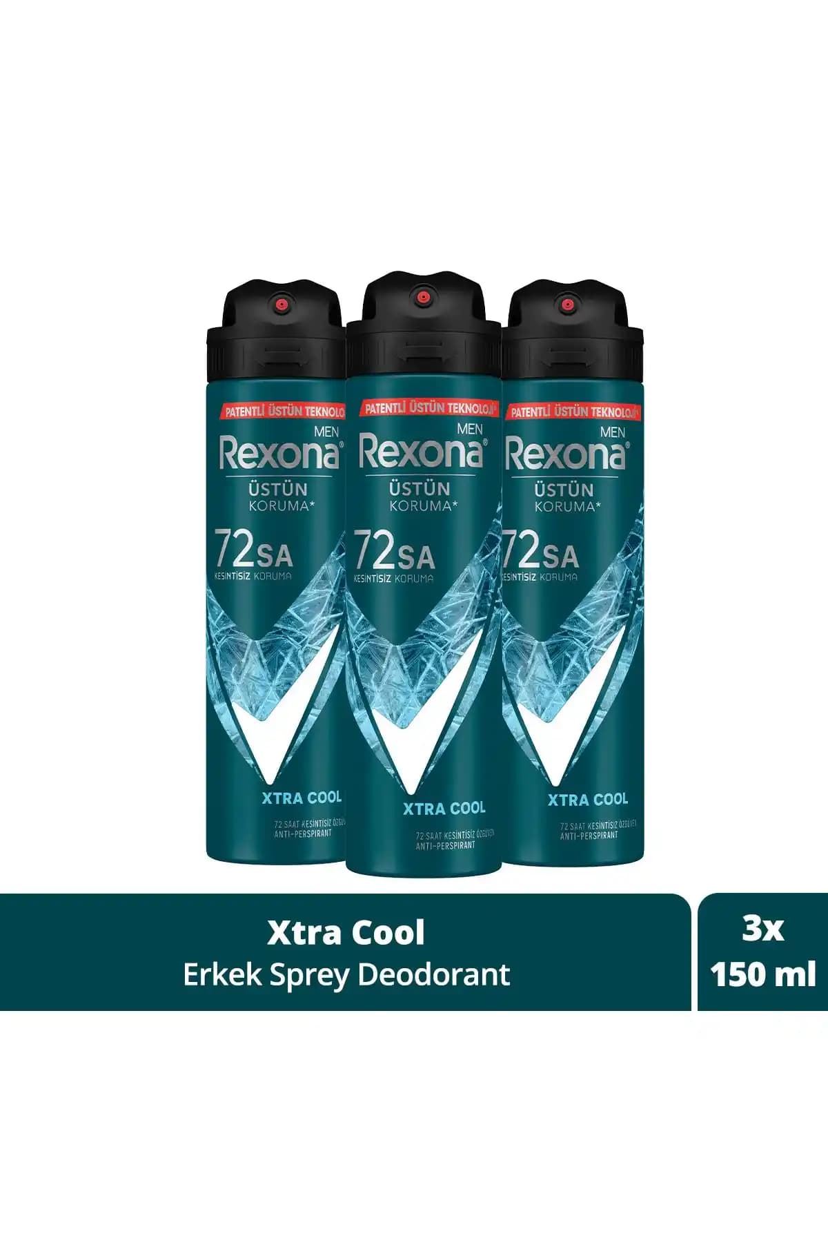Rexona Men Xtra Cool Deodorant: 72 Saate Kadar Kesintisiz Koruma Sağlar