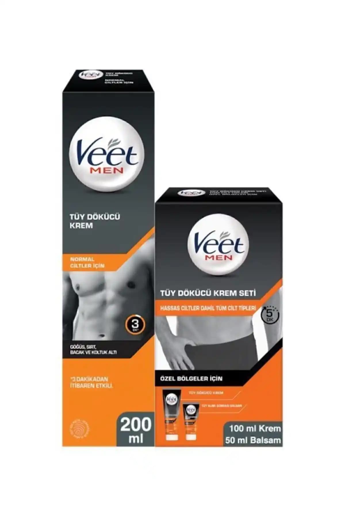 Veet Men Tüy Dökücü Krem Seti: Hızlı ve Etkili Çözüm Görünümünüz İçin