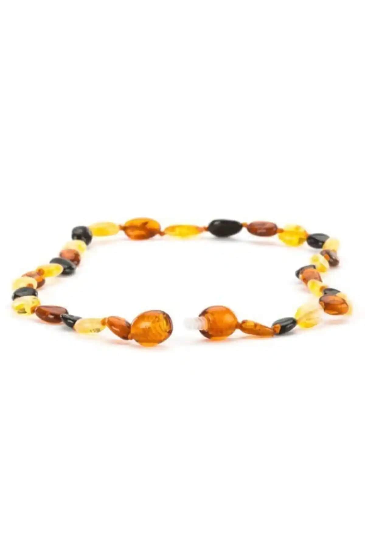 Alpdesign Bebek Diş Kolyesi Doğal Kehribar Malzemesi Güvenli ve Şık Tasarım