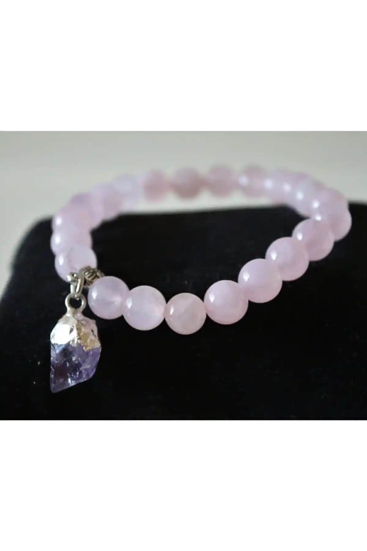 AquaStore Pembe Kuvars ve GRS Ametist Doğal Taş Bileklik Karşılaştırması