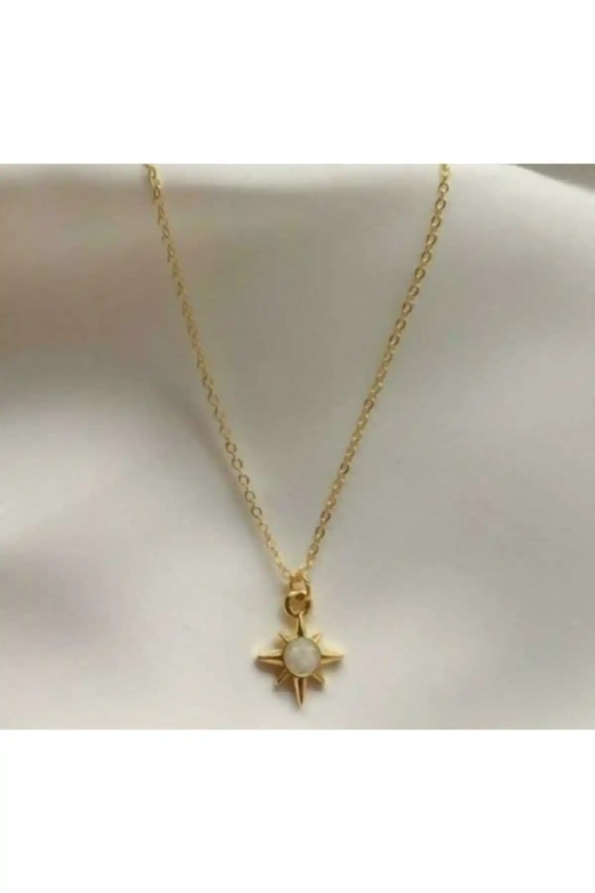 Asia Chic Sedefli Güneş Kolye: Modern ve Zarif Takı Tasarımı Klasik Şıklık İçin