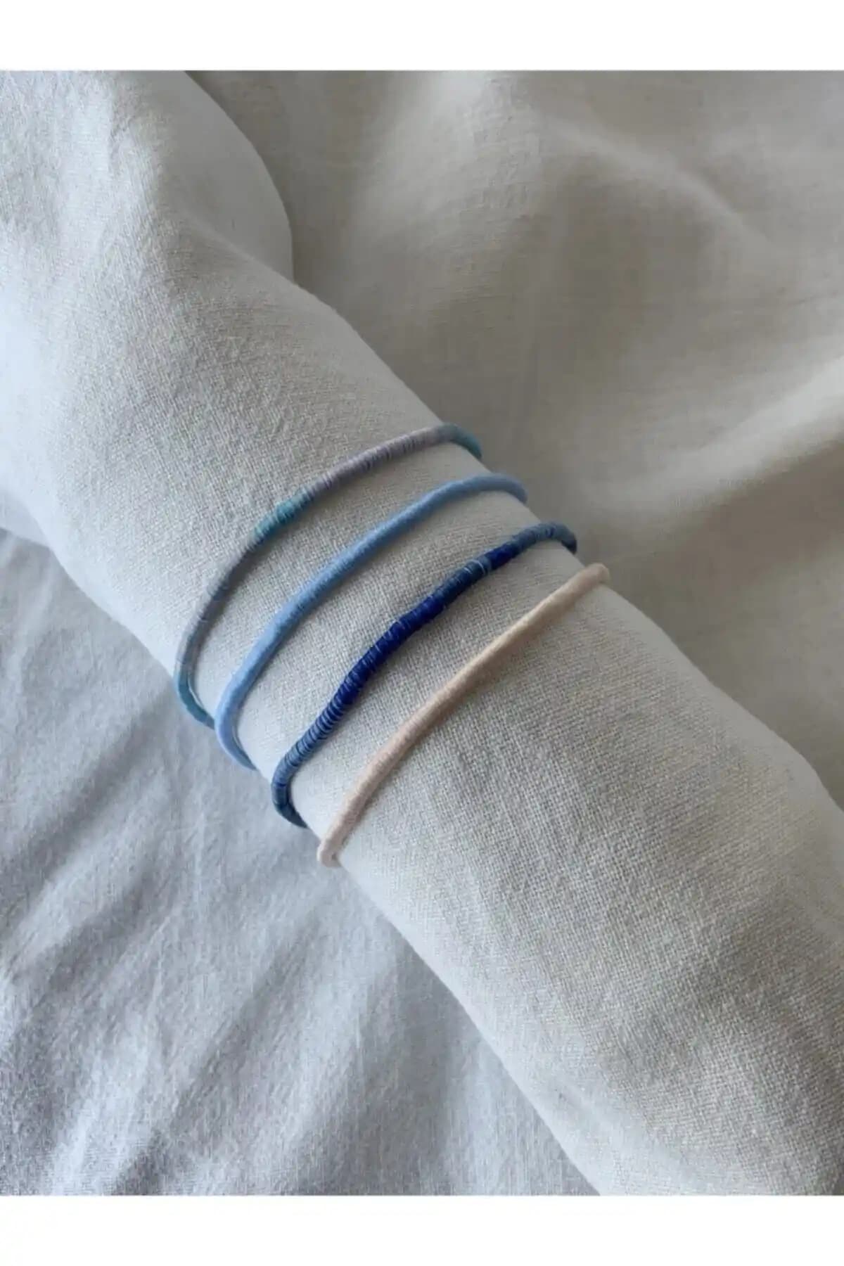 Atölye Merdiven 4’lü İp Bileklik Seti Modern ve Dayanıklı Zarif Aksesuarlar