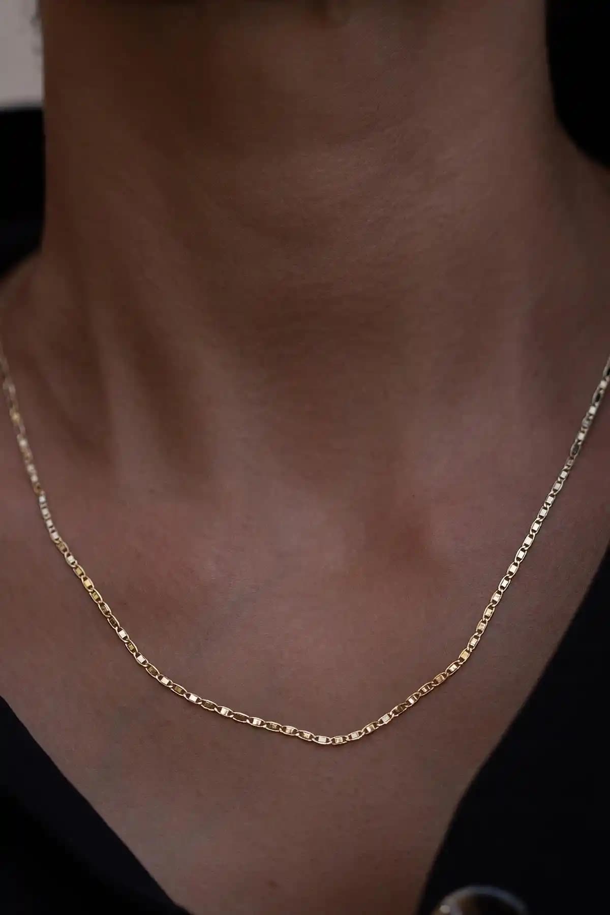 Bayar Gold 14 Ayar Altın Valentin Zincir Kolye – Şıklık ve Kalitenin Buluşması