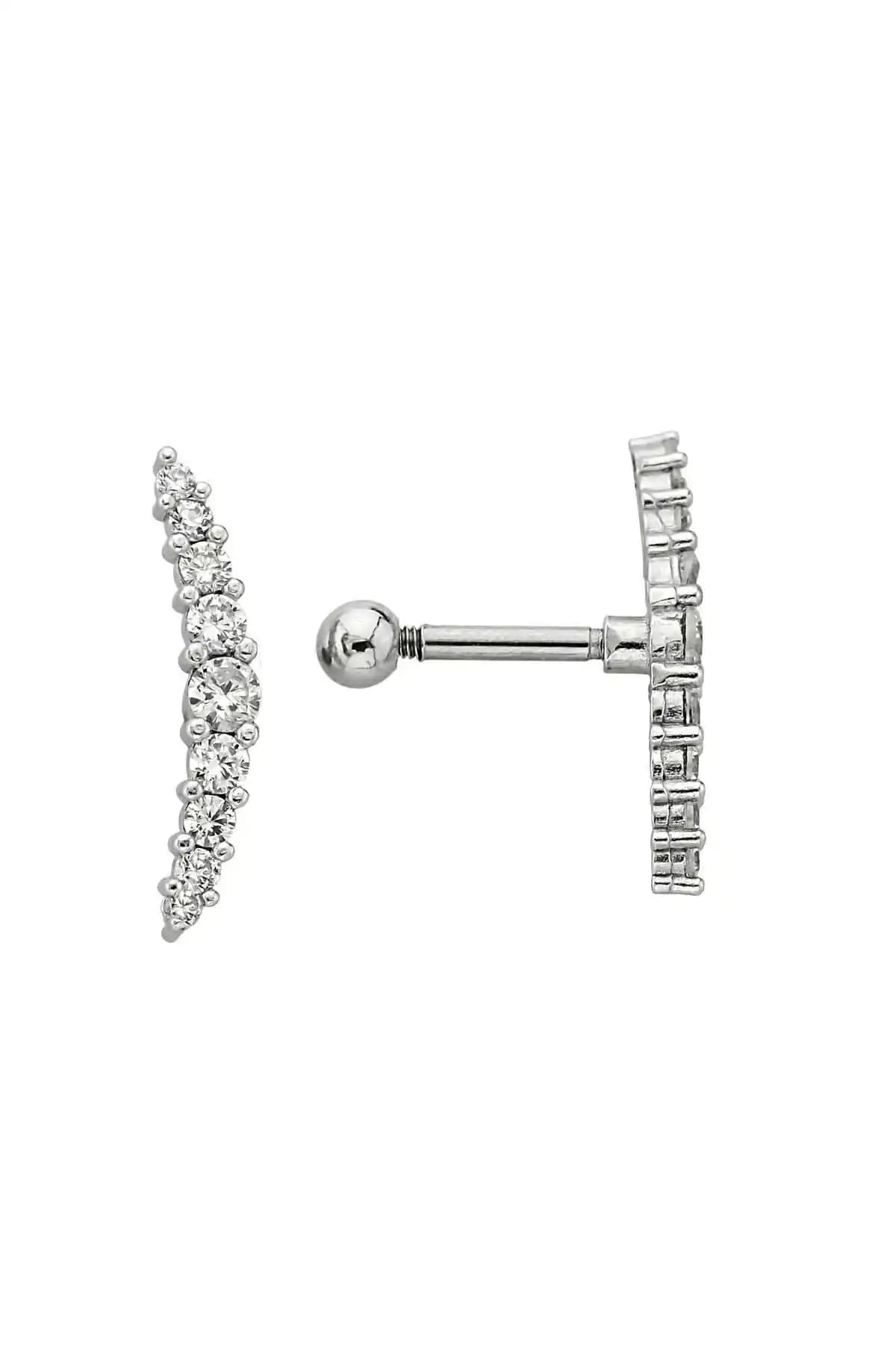 BY DİLEK ÇETİN Paslanmaz Çelik Helix ve Tragus Kulak Piercingi Güvenli ve Estetik Tasarım