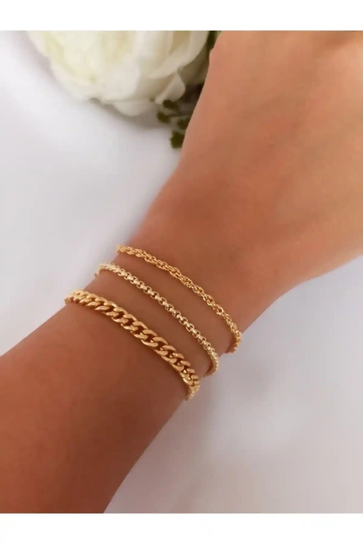 Denizdenal Klasik Zincir Üçlü Bileklik ve Stars 3 Lü Kombin Set Karşılaştırması