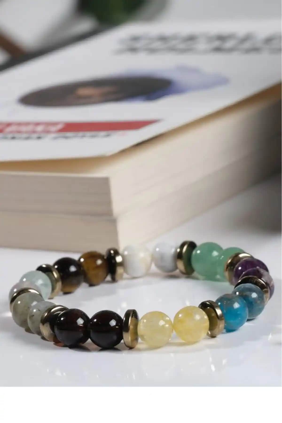 Doğal Taşlarla Tasarlanmış Unisex Öğrenci Başarı Bilekliği ve Hediye Seçenekleri