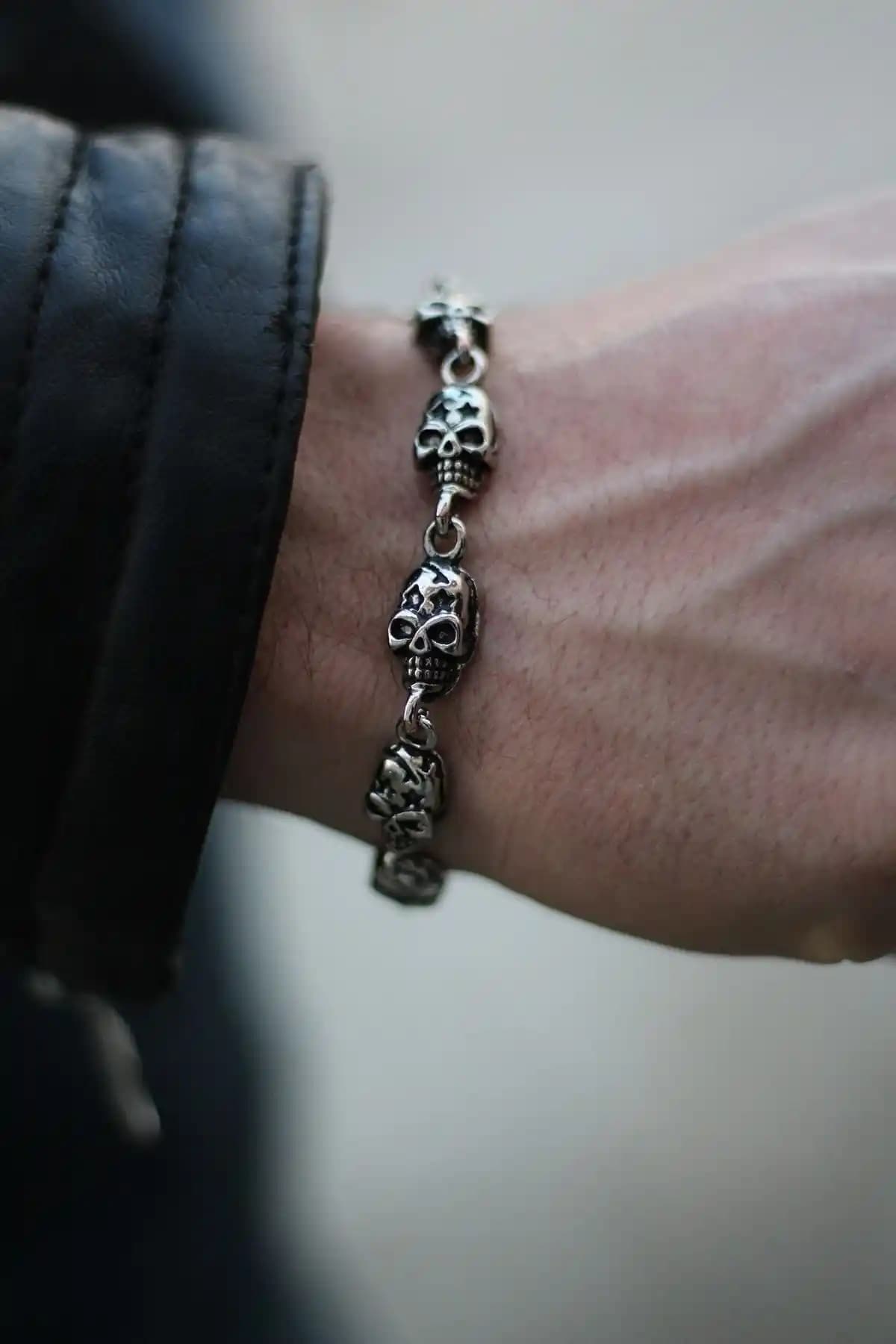 Dukkanka Kuru Kafa Tasarım Unisex Bileklik Modern ve Dayanıklı Aksesuar