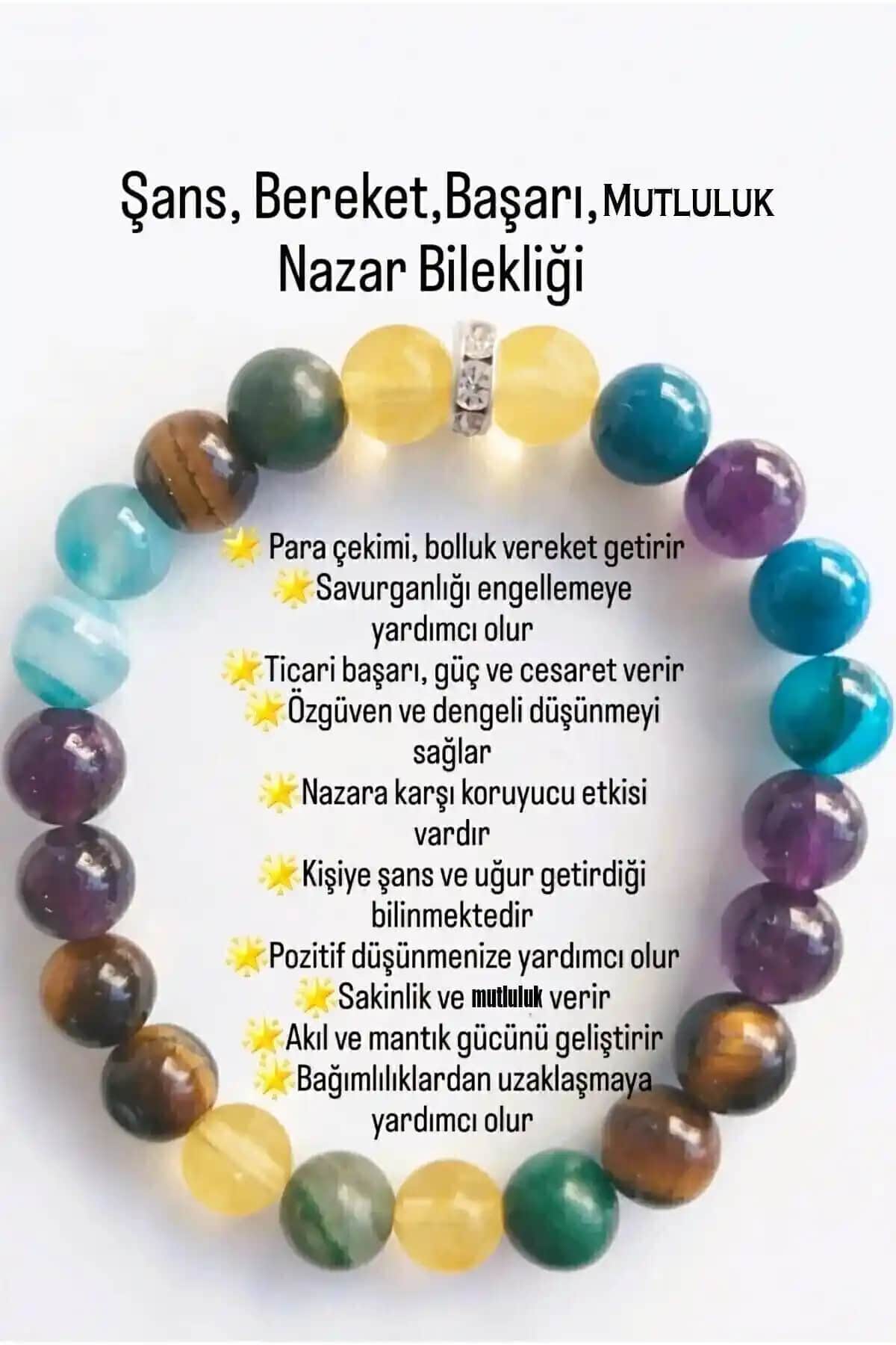 ESK Kehribar Şans Bilekliği Doğal Taş ve Estetiğin Buluşması