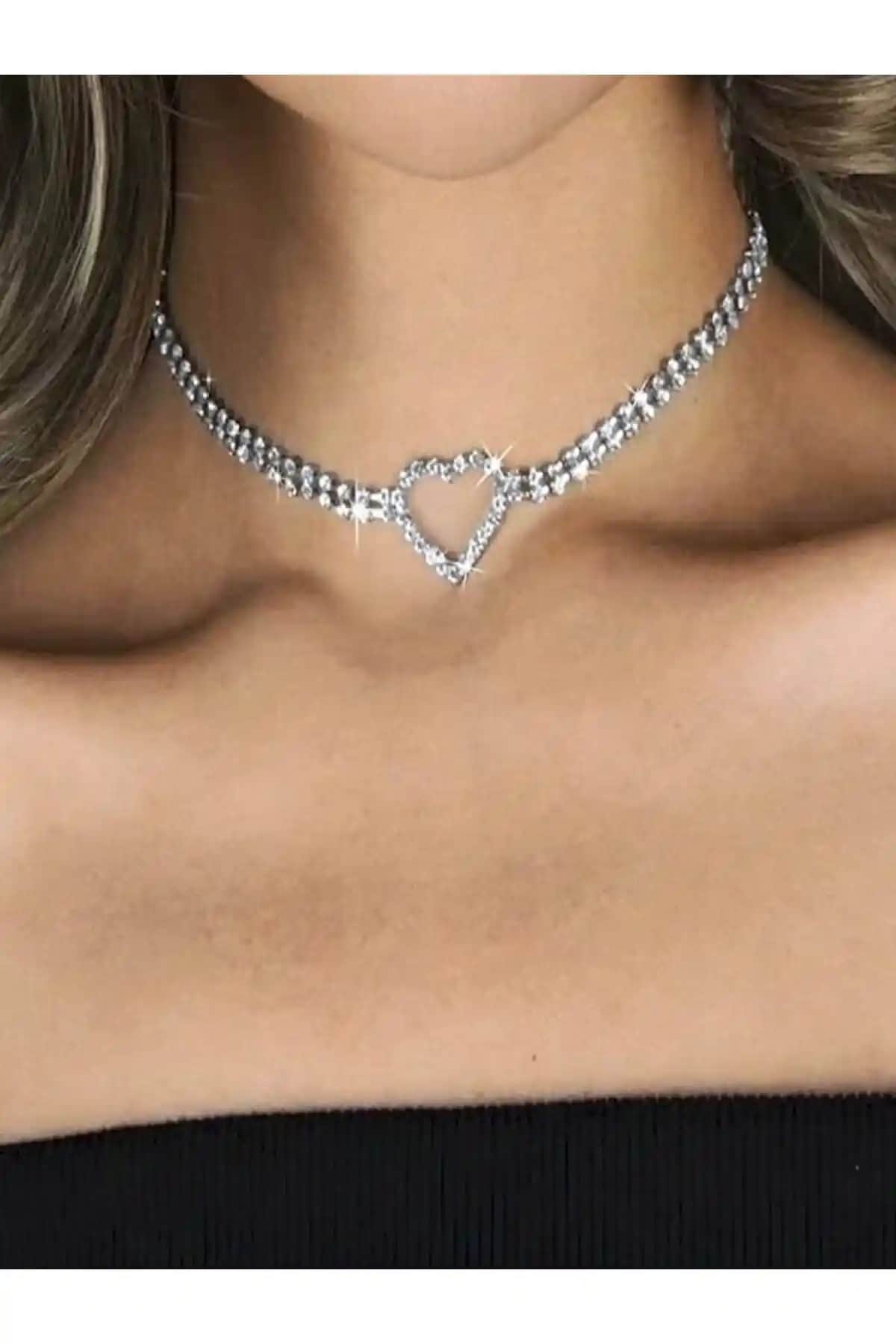 Everglow Jewelry Kalp Detaylı Kristal Taşlı İki Sıra Kolye Ürün İncelemesi ve Özellikleri