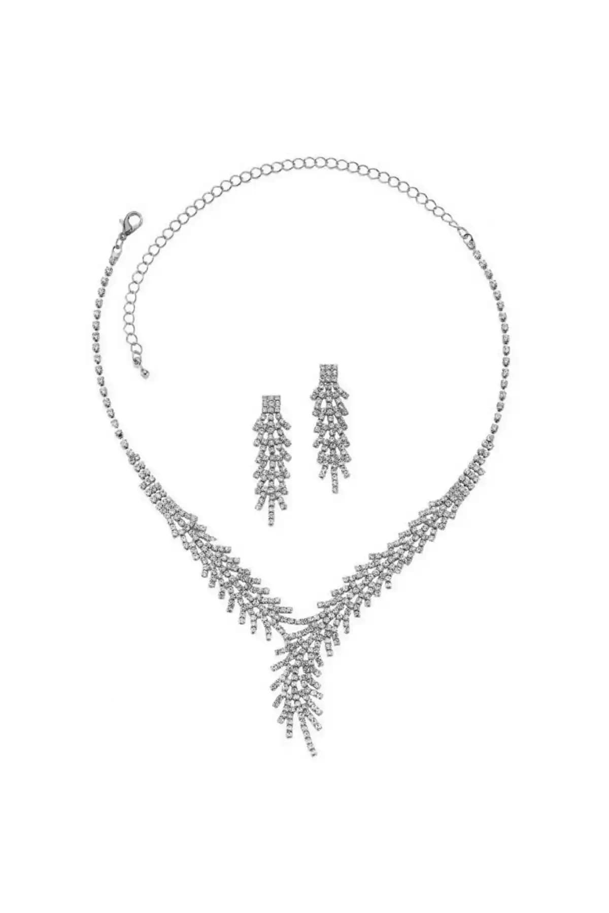 Forentina Gümüş Kaplama Çınar Modeli Takı Seti Zarif ve Dayanıklı Tasarım