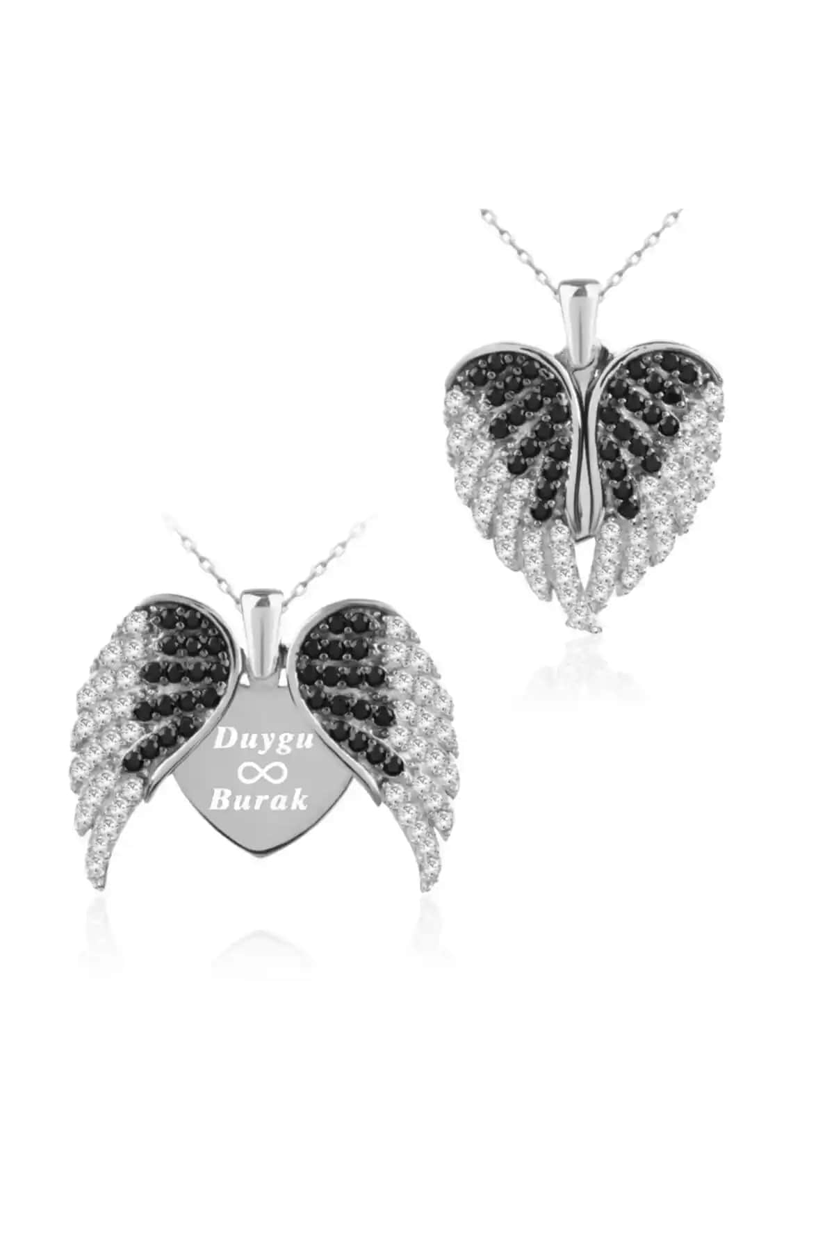 Indigo Takı Aşkın Kanatları Beyaz Gümüş Kolye: Zarif ve Anlamlı Takı Seçeneği