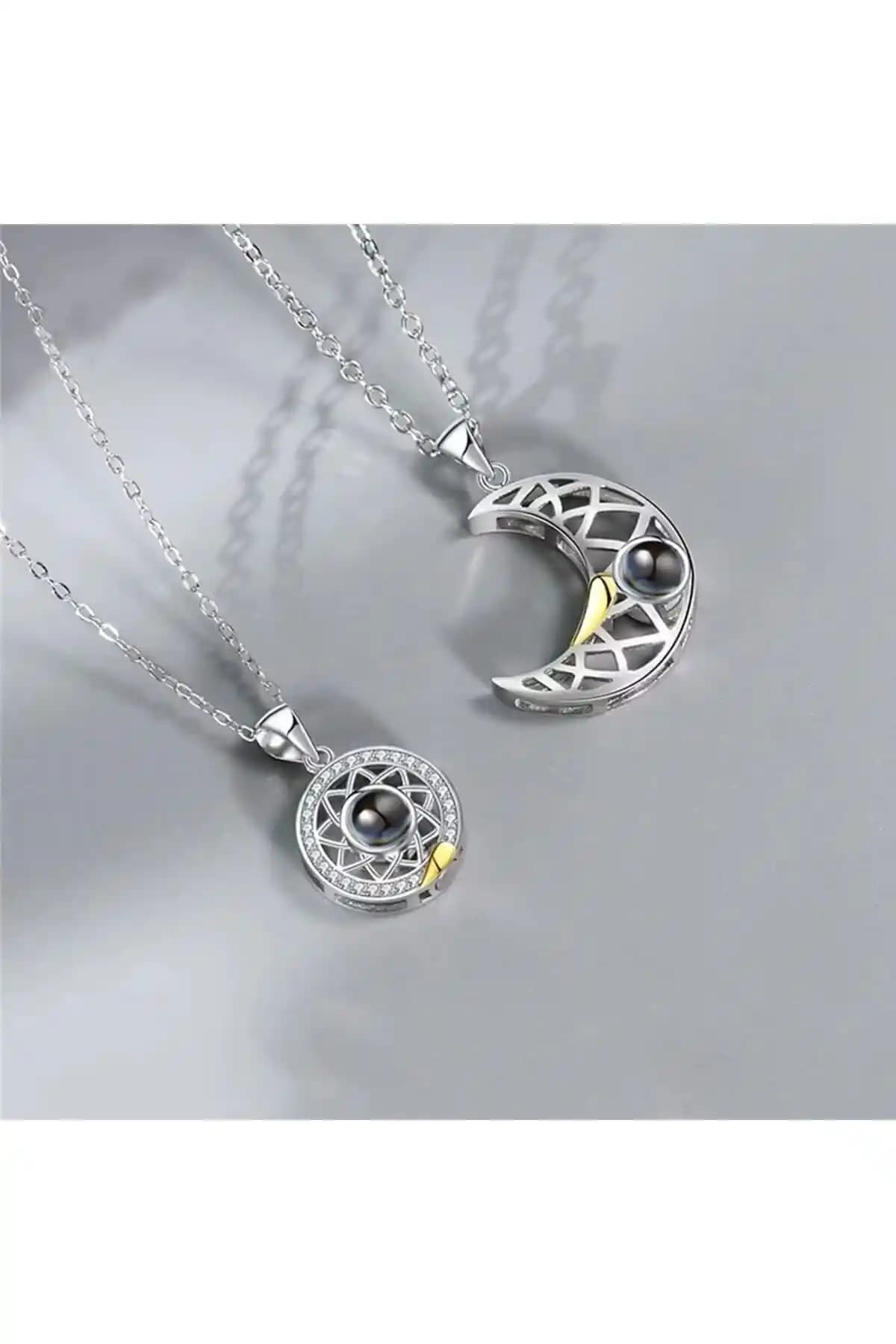 İYİ MODA Ay ve Güneş Mıknatıslı Sevgili Kolyesi: Romantik ve Estetik Takı Seçenekleri