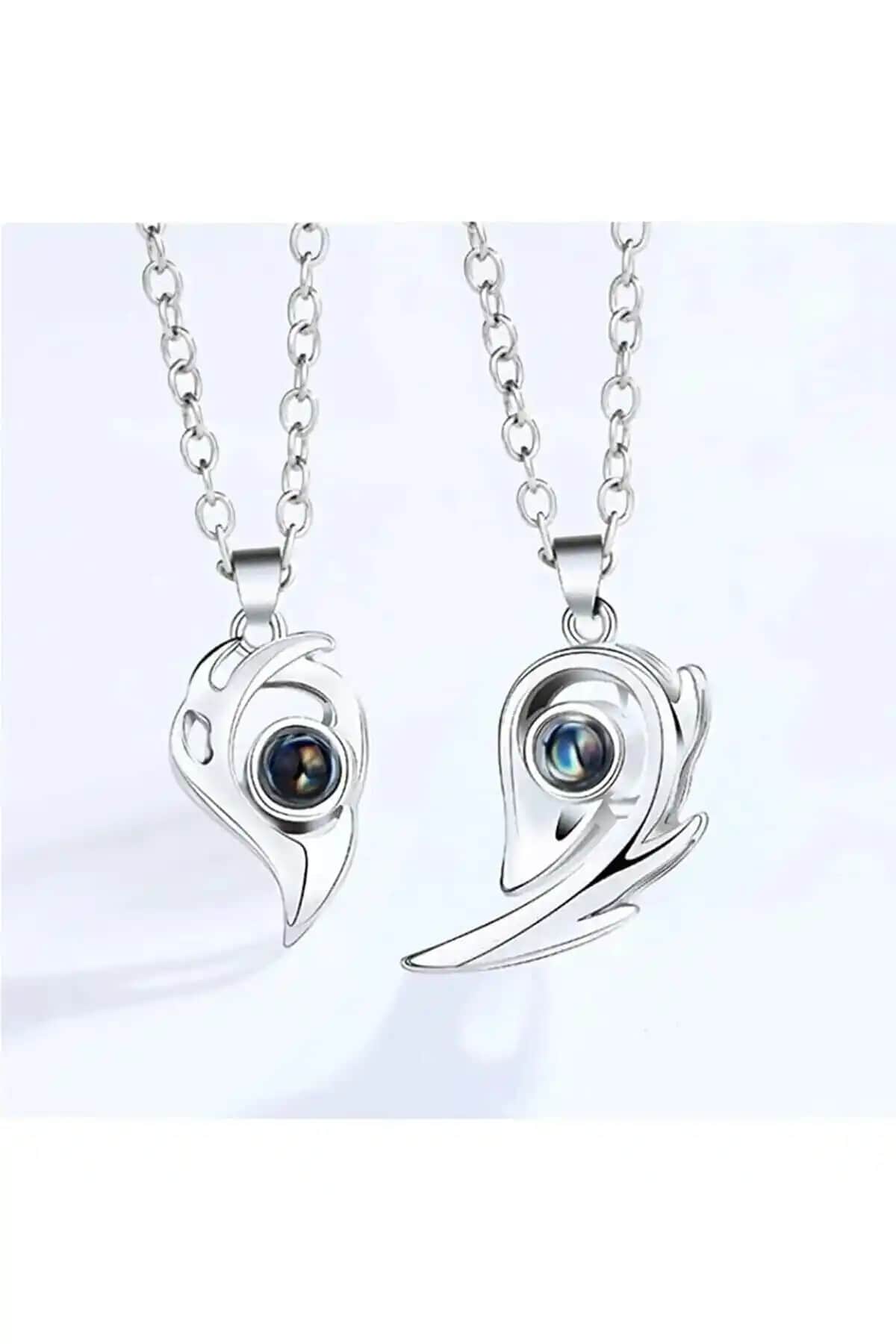 İYİ MODA Mıknatıslı Sevgili Kolyesi Çift Seti Romantik ve Şık Hediye Seçeneği