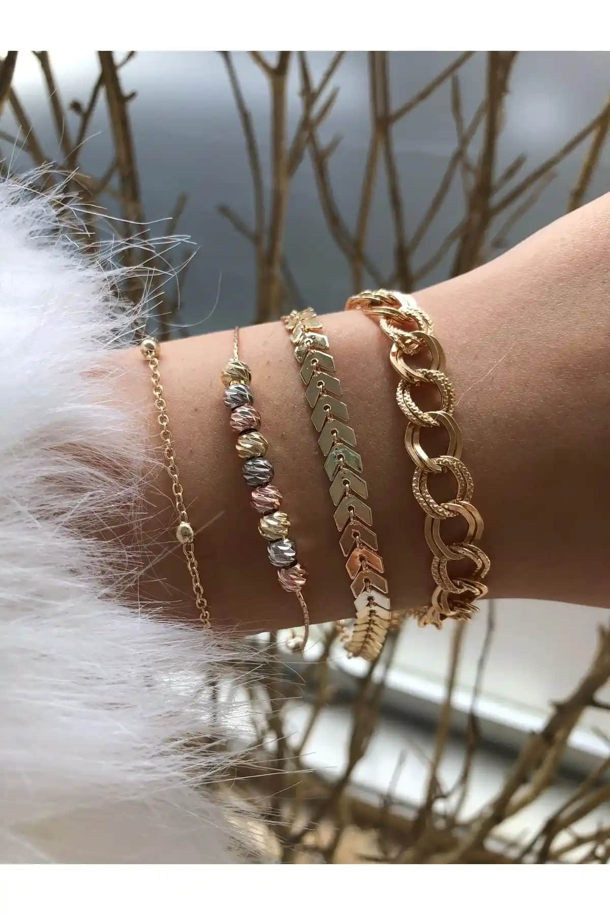 Jack Ferrero Doricca Kadın Bileklik Seti Doğal Taş ve Enerjik Renklerle Modern Şıklık