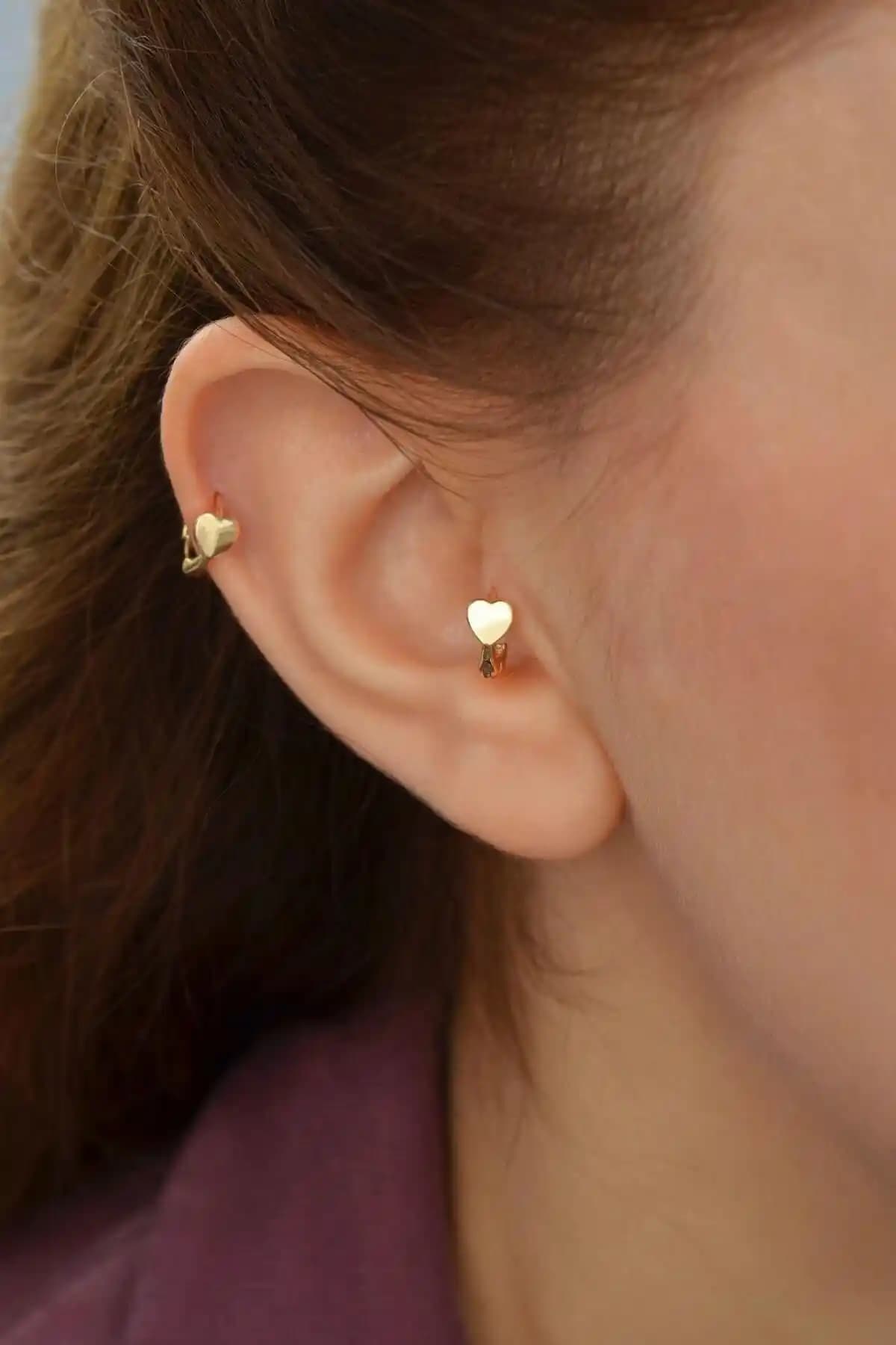 Kalp Tragus Piercing: Modern, Renkli ve Dayanıklı Helix ve Kıkırdak Takı Seçeneği