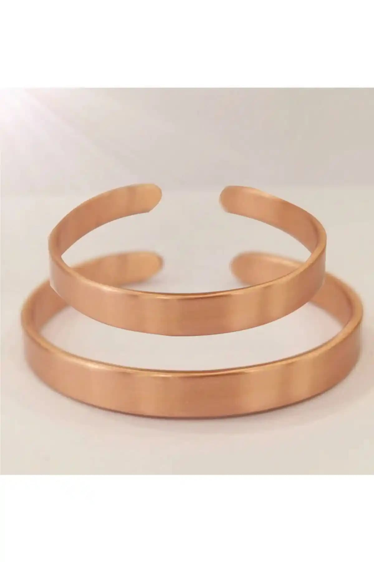 KAVELE El Yapımı Saf Bakır Bileklik Seti Her Bileğe Uygun Şık ve Sağlıklı Tasarım
