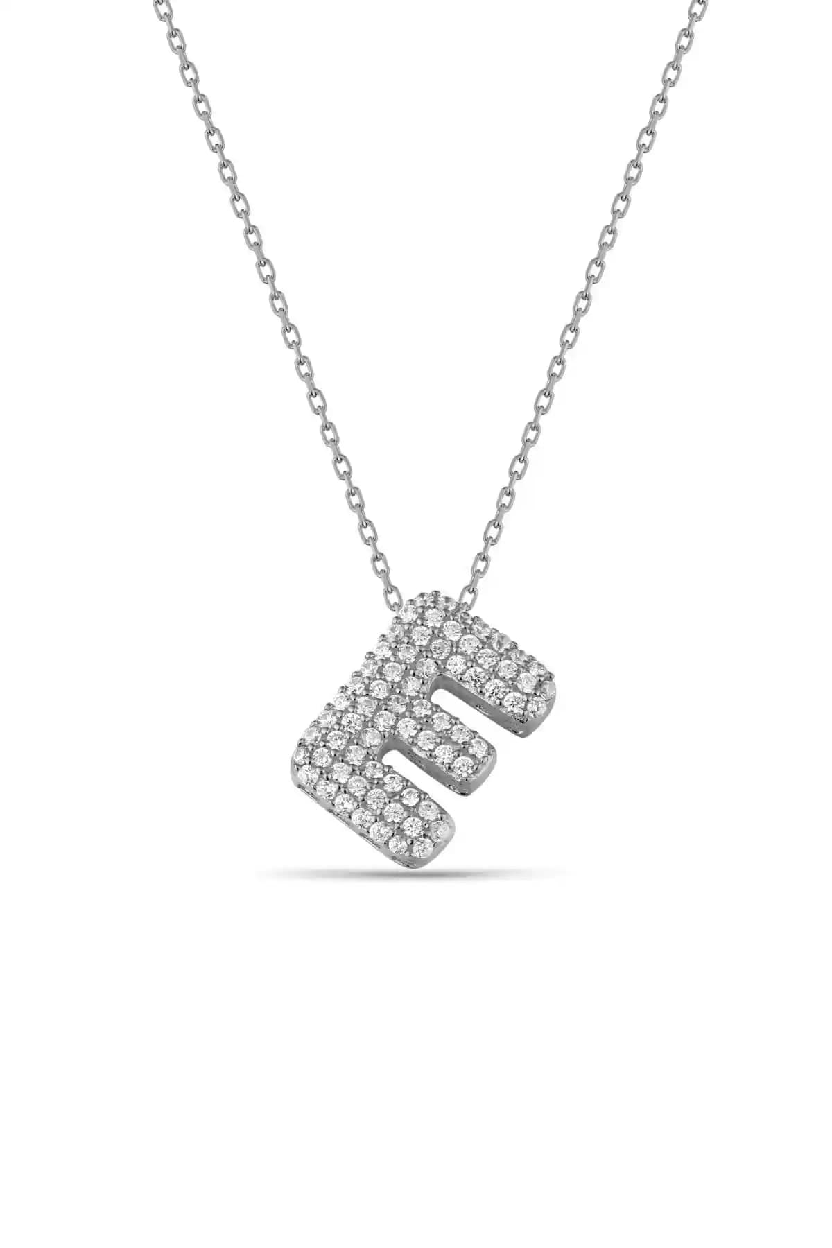 Lia Berto Zirkon Taşlı E Harfi ve Kalp Model Gümüş Kolye Karşılaştırması