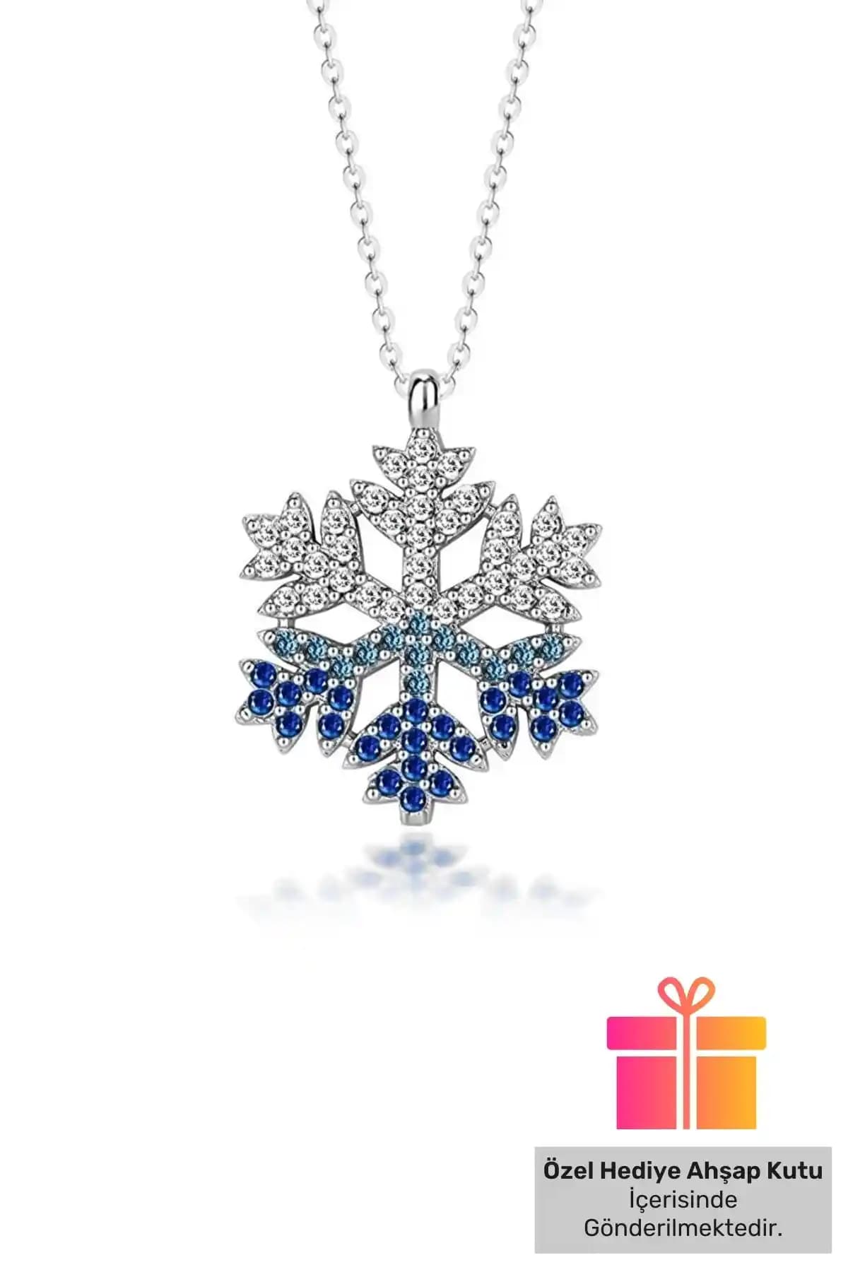 Lucente Jewellery Tasarımı Şık 925 Ayar Gümüş Kolye Hediye Seçeneği