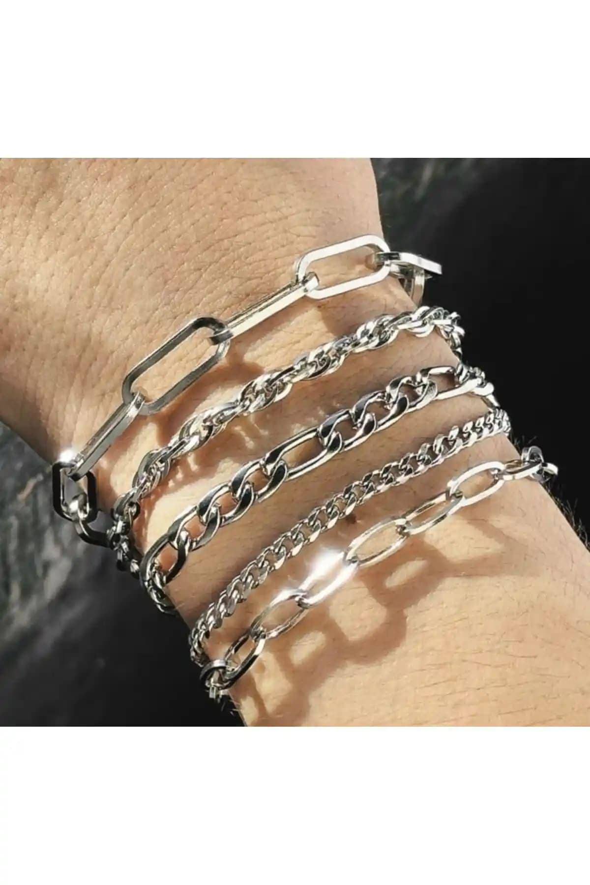 Monalisa 5'li Gümüş Bileklik Seti: Zarif ve Şık Takı Seçenekleri