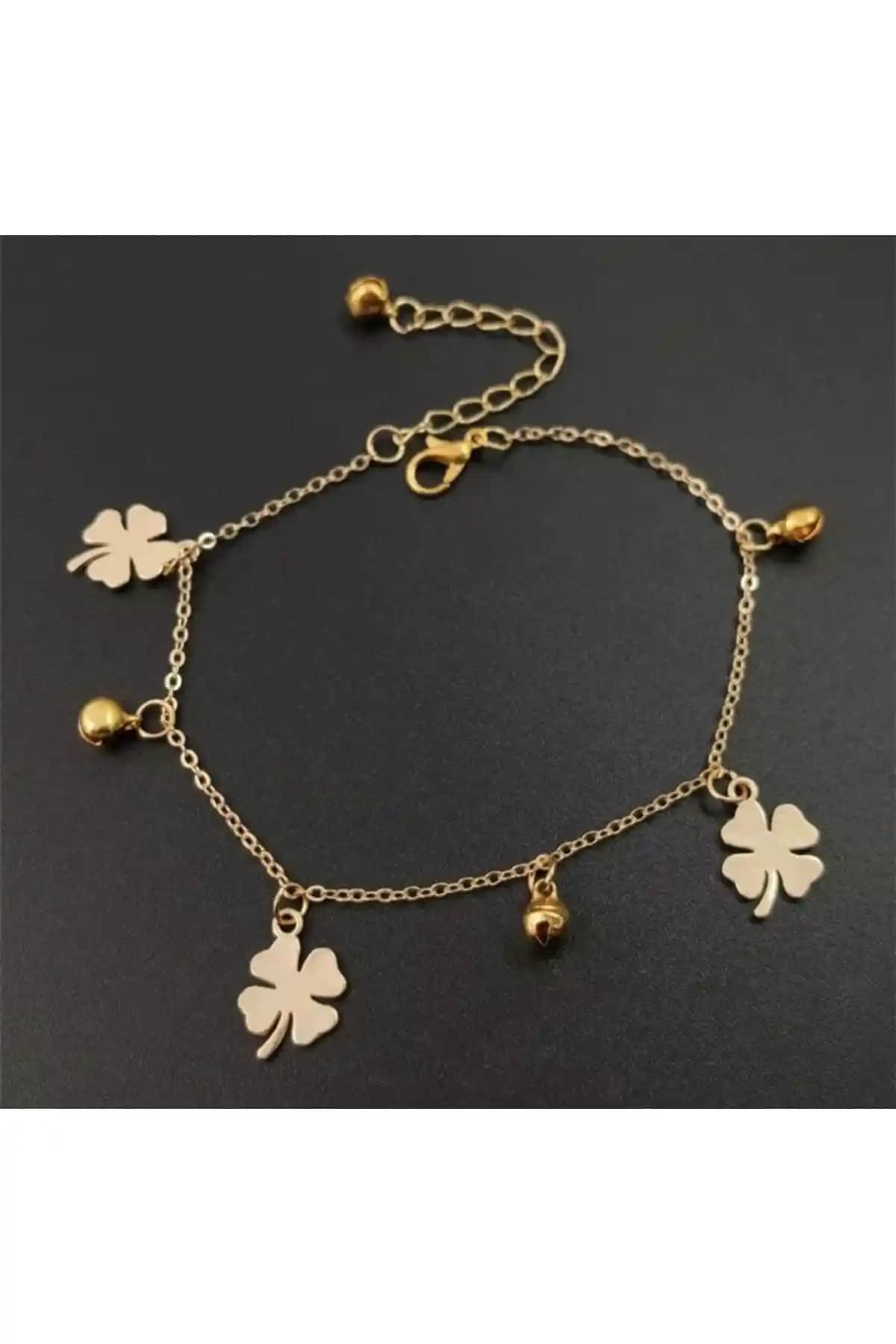 Monalisa Kadın Gold Pirinç Halhal: Şık ve Dayanıklı Günlük Takı Seçeneği