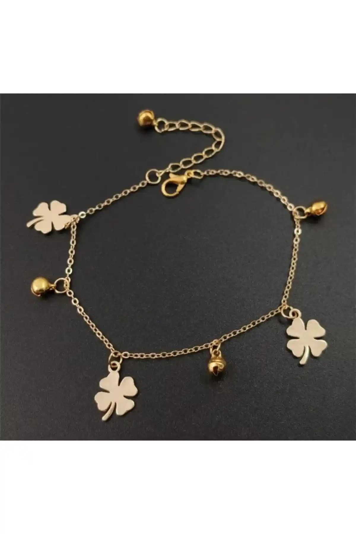 Monalisa Kadın Gold Pirinç Halhal: Şık ve Dayanıklı Günlük Takı Seçeneği