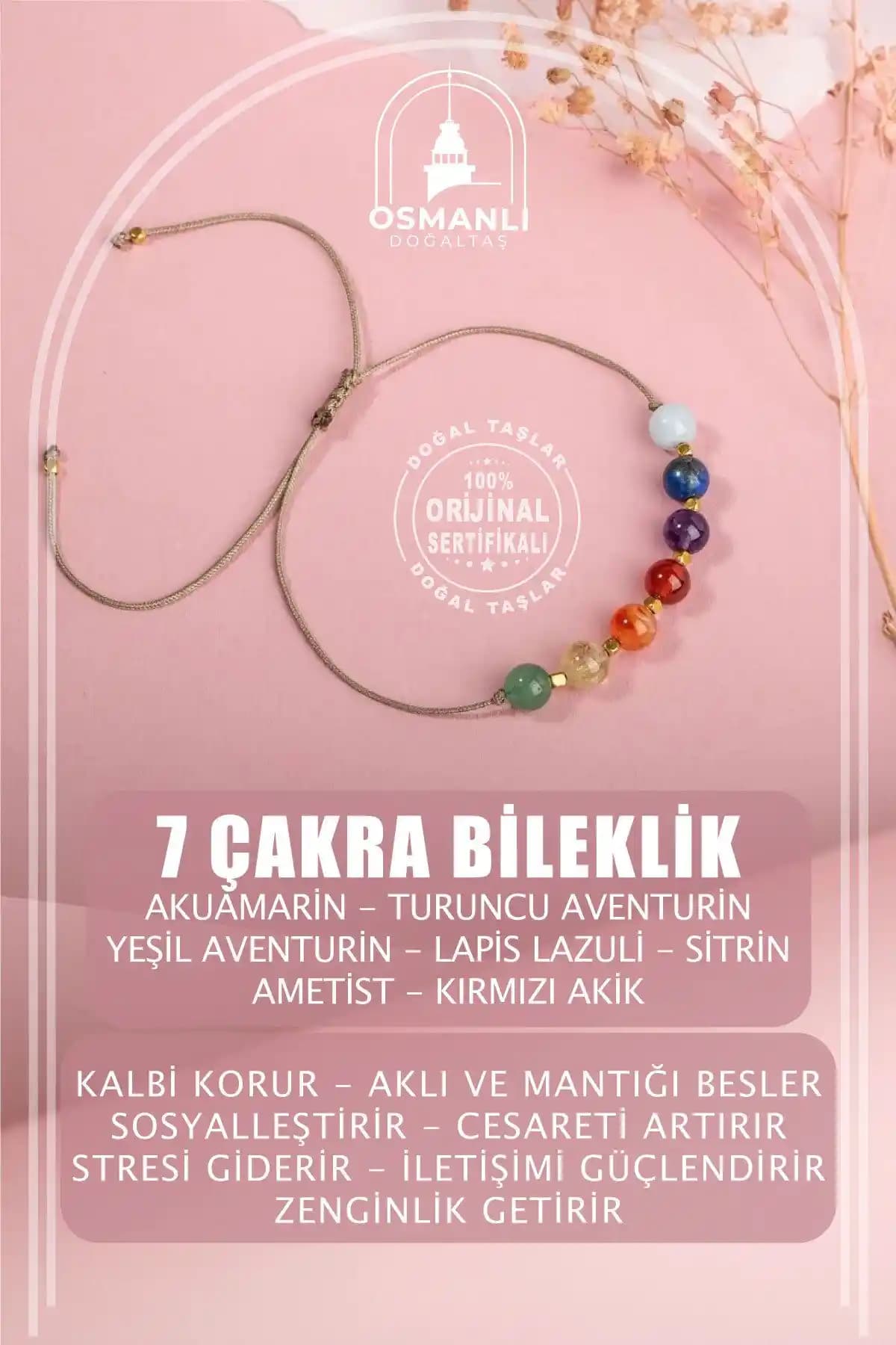 Osmanlı Doğal Taş 7 Çakra Bileklikleri Karşılaştırması ve Özellikleri