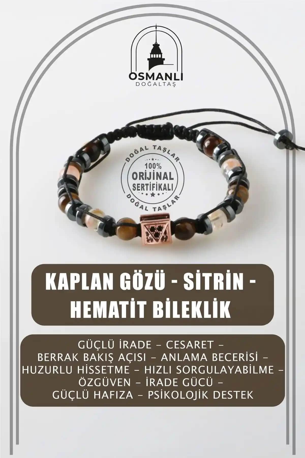 Osmanlı Doğal Taş Sertifikalı Bileklik: Enerji ve Şıklık Sunan El İşi Takı