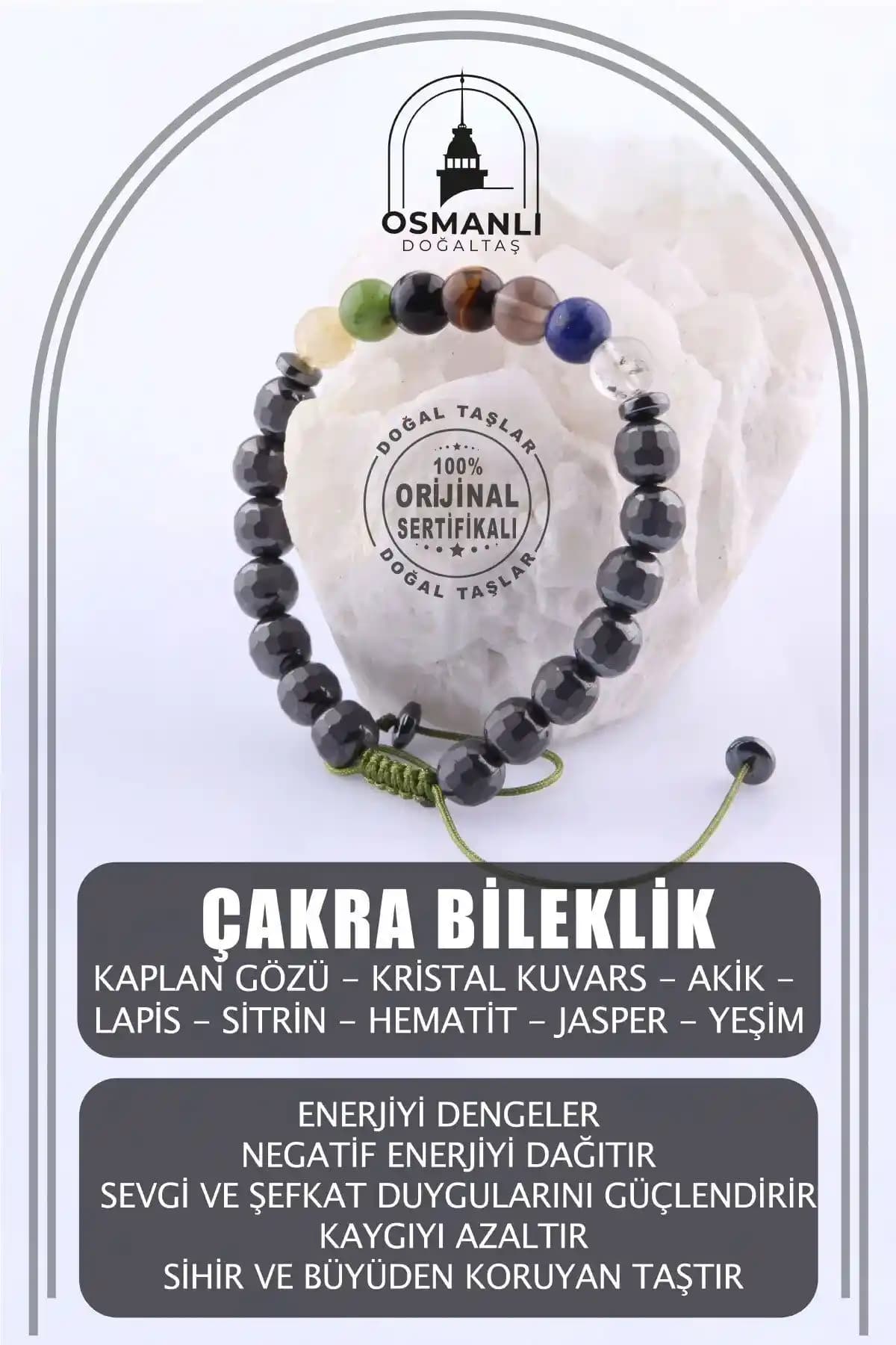 Osmanlı Sertifikalı Çakra Doğal Taş Makrome Bileklikleri ile Ruh ve Beden Dengesini Sağlayın