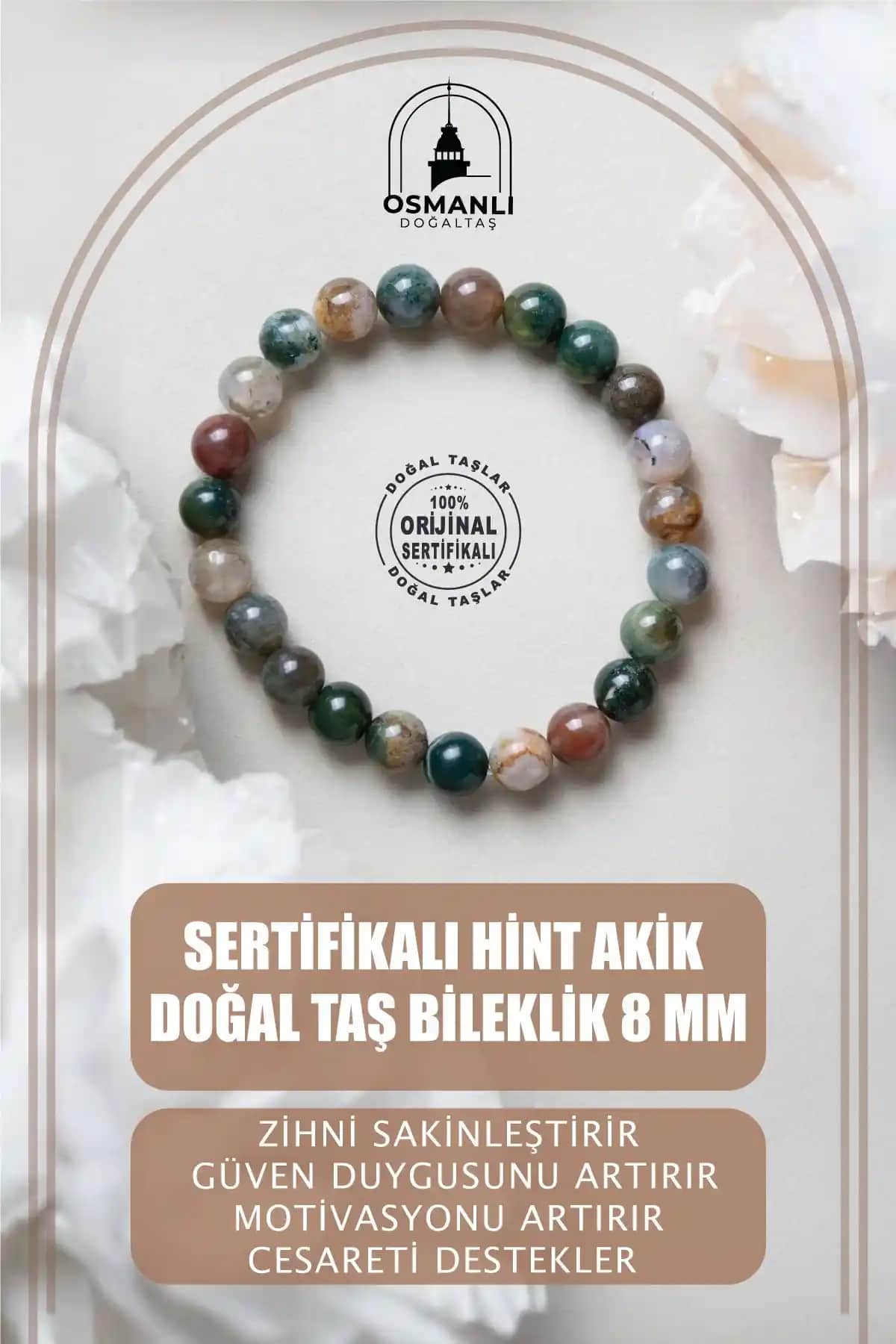 Osmanlı Sertifikalı Hint Akik Bileklikleri ile Doğal Enerji ve Şıklık