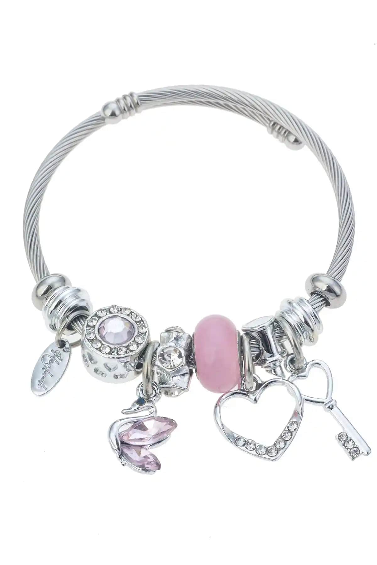 Pelin Aksesuar Kuğu Figürlü Gümüş Kaplama Bileklik Şıklık ve Zarafetin Sembolü