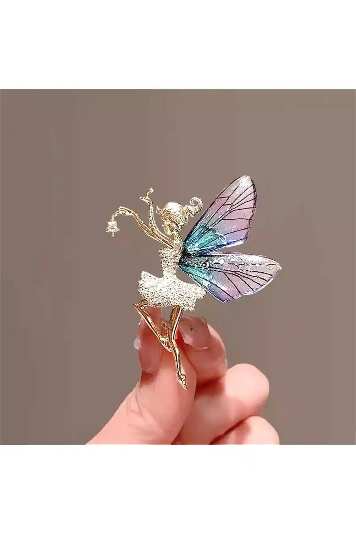 Pelin Aksesuar Melek Kız Broş: Zarif ve Minimalist Kadın Takısı