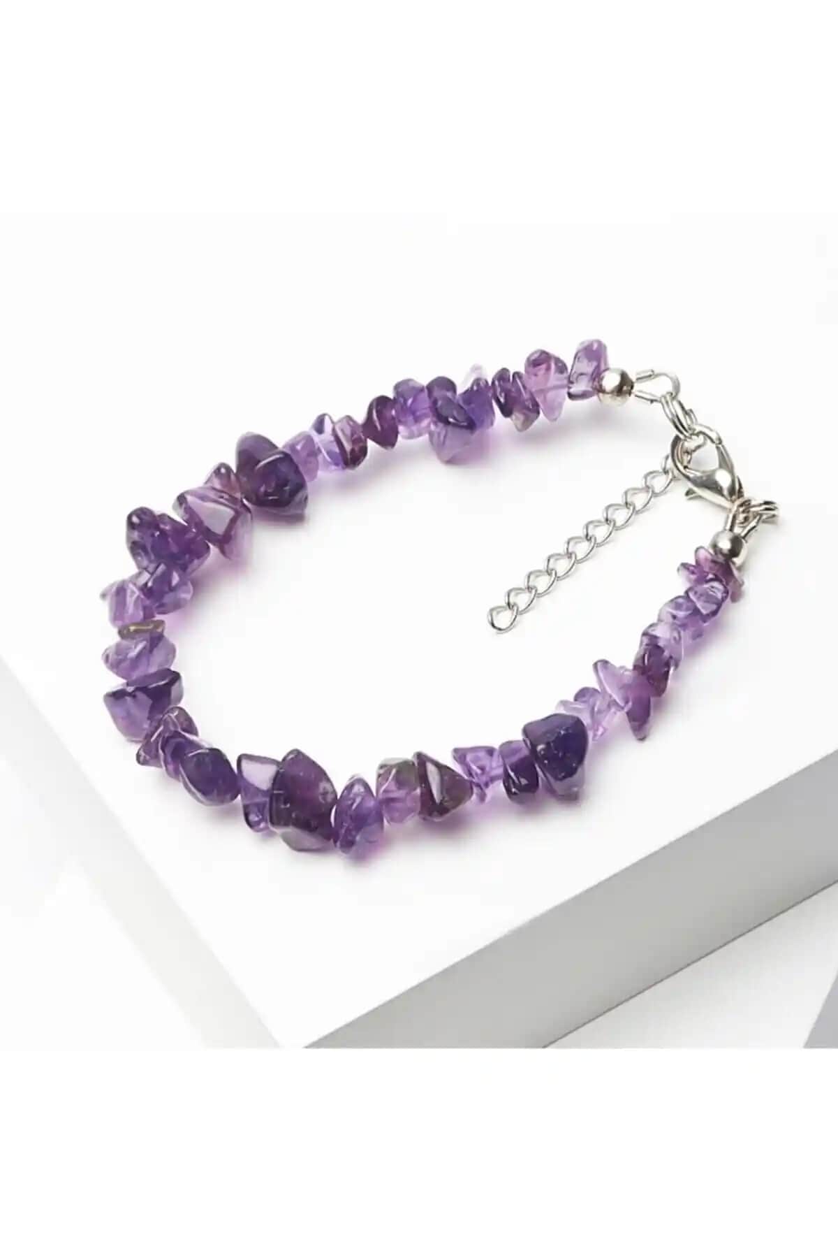 SARRAF Doğal Taş Ametist Bileklik El İşçiliği ile Zarif Takı Seçenekleri