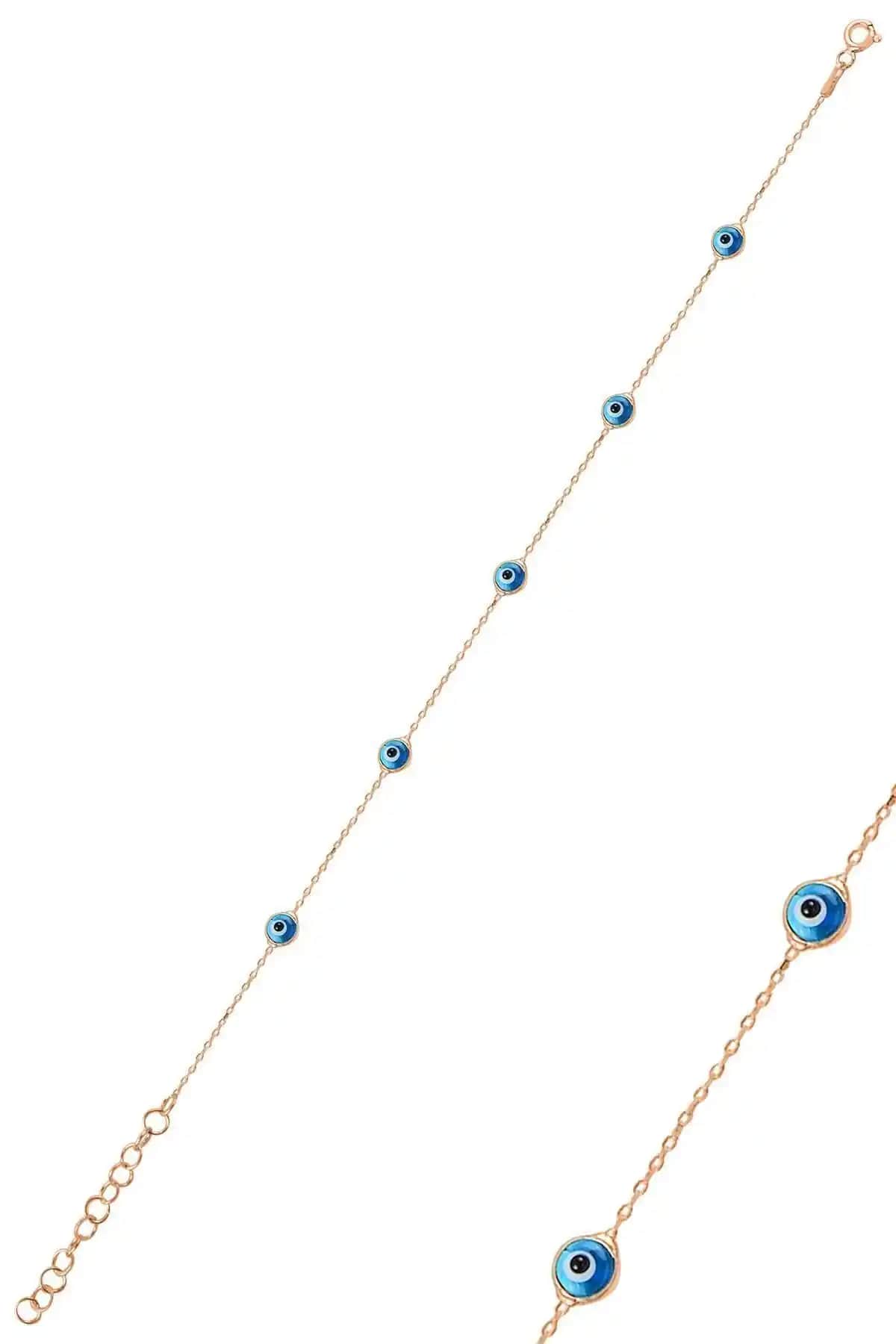 Söğütlü Silver Gümüş Rose Nazarlık Bileklik İnce Tasarım ve Kaliteli Malzeme Özellikleri