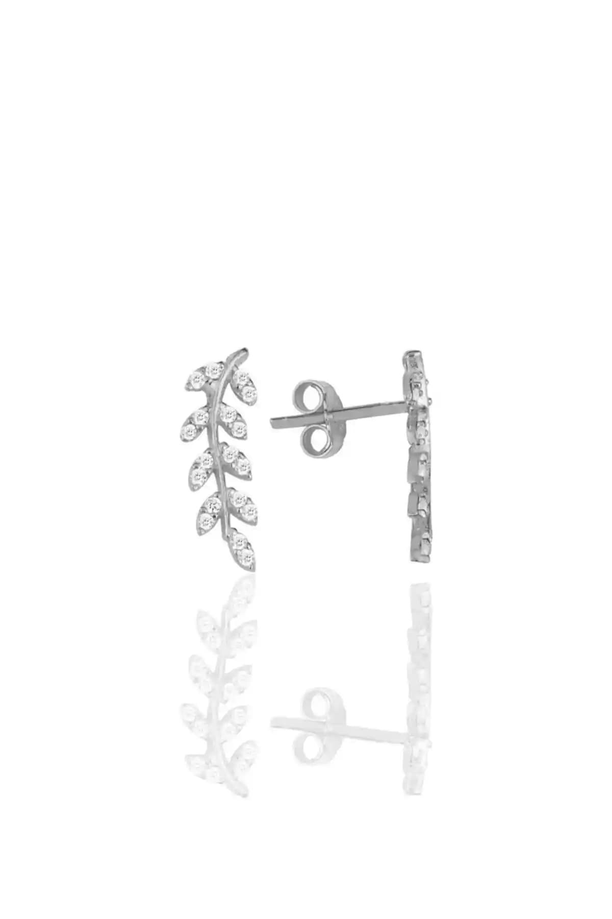 Söğütlü Silver Modern Gümüş Yaprak Küpe - Zarif ve Dayanıklı Takı Seçeneği