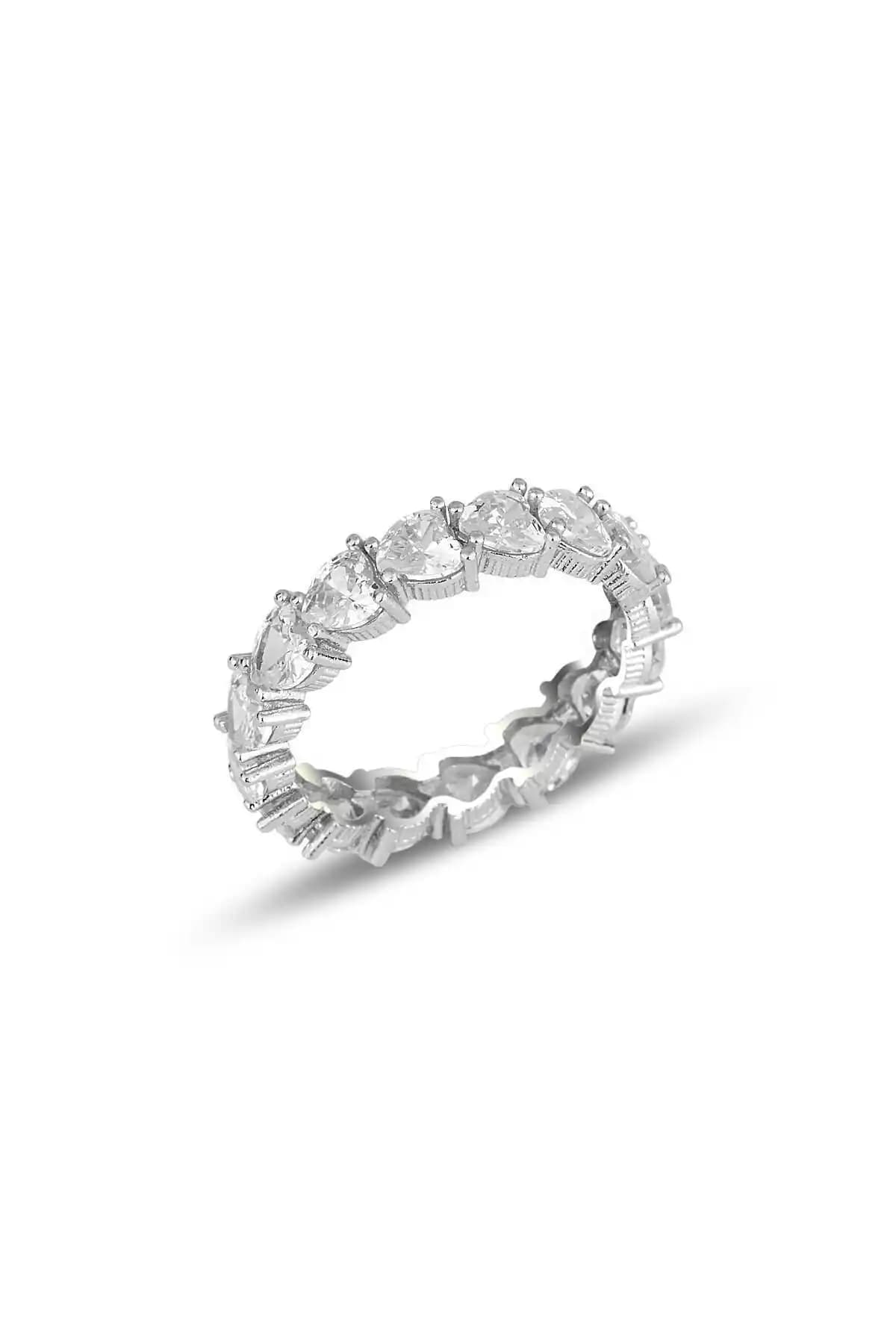 Söğütlü Silver Rodyum Kaplı Kalp Kesim Zirkon Taşlı Tamtur Yüzük İnce Detaylar ve Kullanım Özellikleri