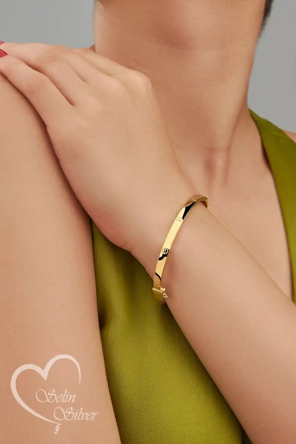 SS Selin Silver Modern Kelepçe Bileklik: Zarif ve Şık Günlük Takı Seçenekleri