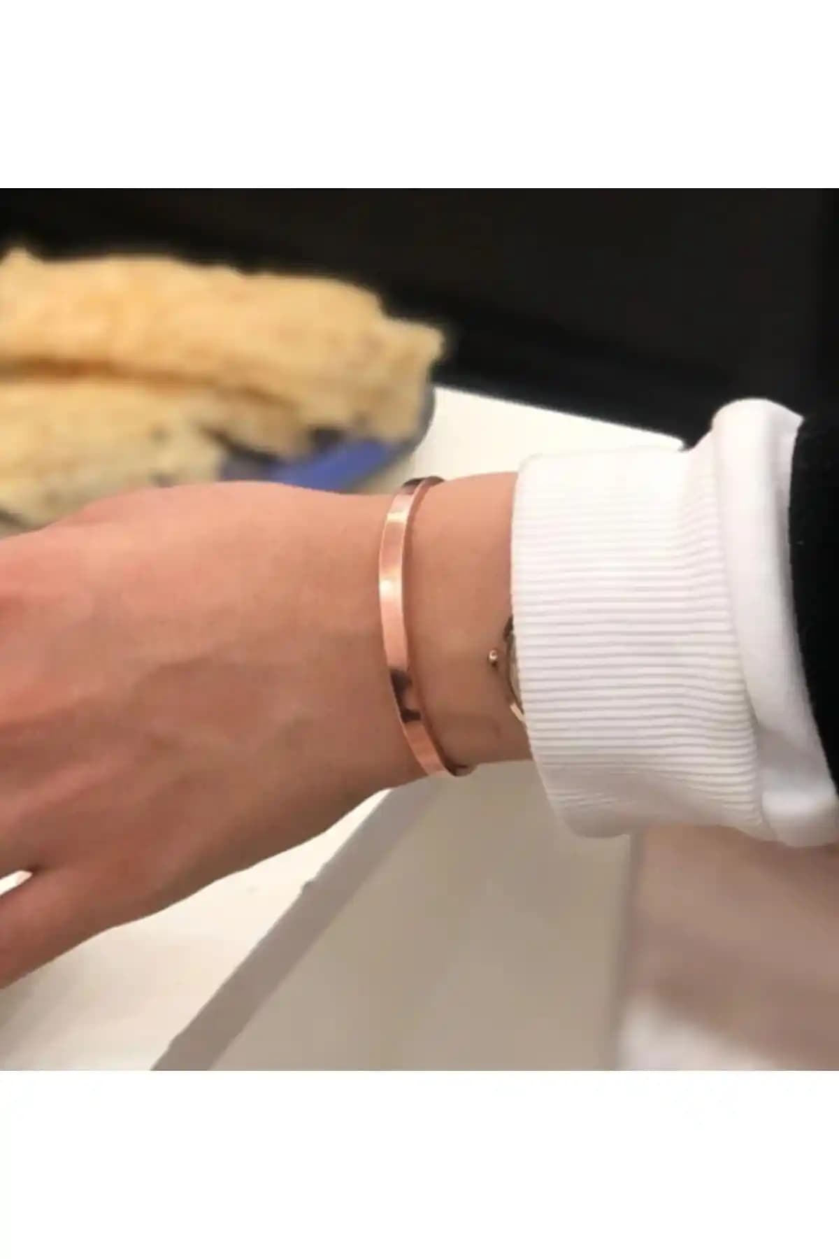 Tagu Gümüş %100 Bakır Bileklik Unisex Sağlık ve Şıklık Sunan Modern Takı