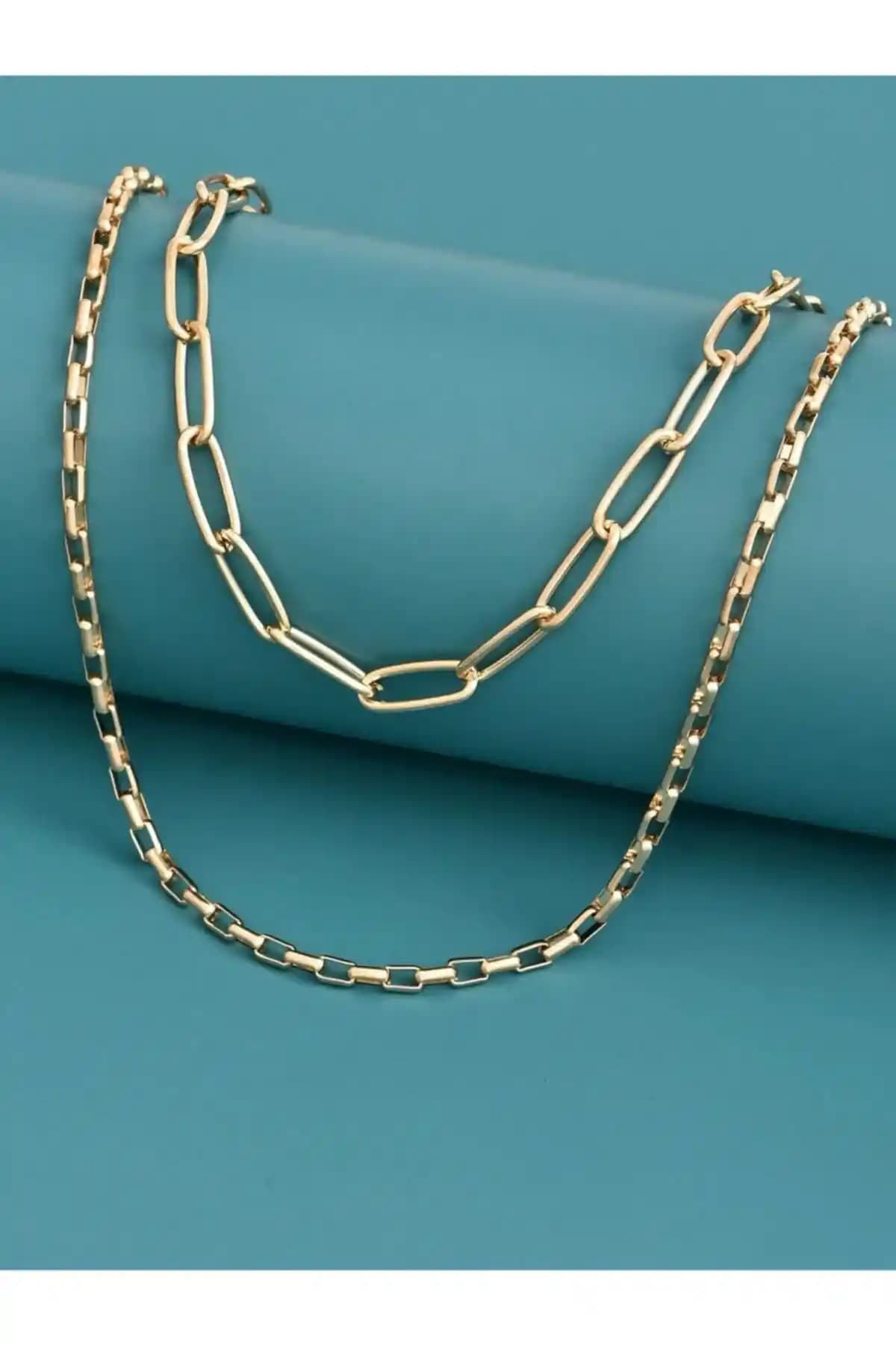 X-Lady Kadınlar İçin Altın Renkli Paslanmaz Çelik Gerdanlık Kolye Tasarımı ve Özellikleri