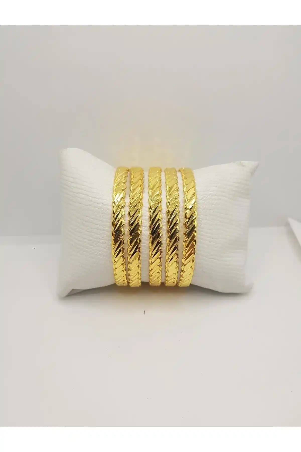 Yılmaz Gold 24 Ayar Saf Altın Kaplama Kadın Bileziği Şık ve Dayanıklı Tasarım