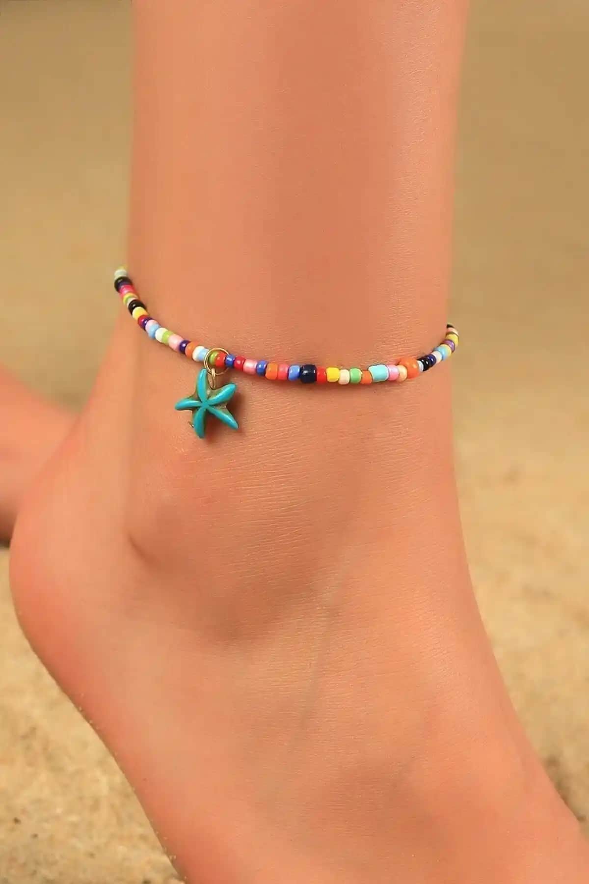 Zilli Miyuki Boncuk Deniz Yıldızı Halhalı: Doğal ve Şık Yaz Aksesuarları