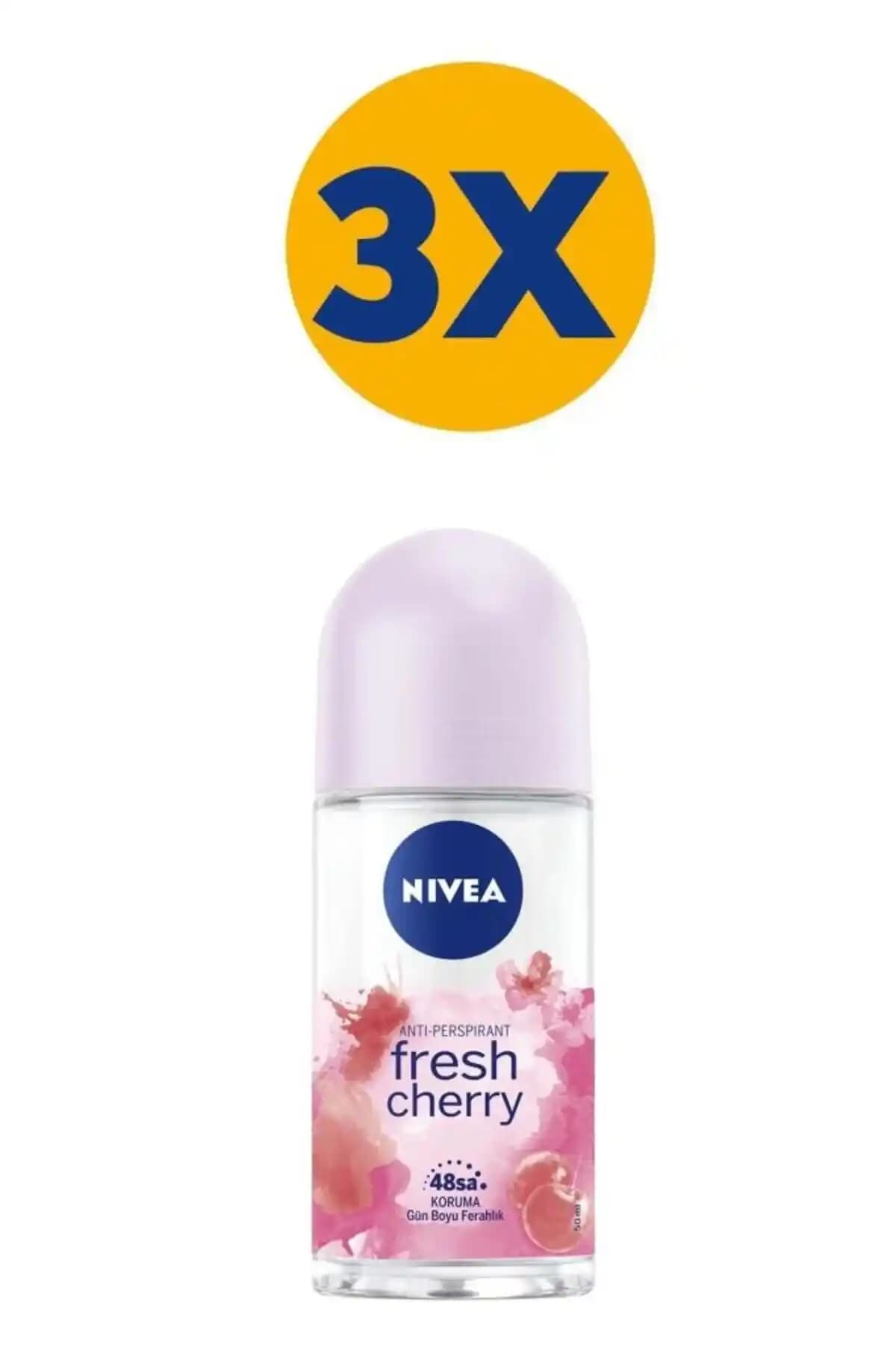 NIVEA Kadın Roll On Deodorant Fresh Cherry ile 48 Saat Etkili Koruma Sağlayın