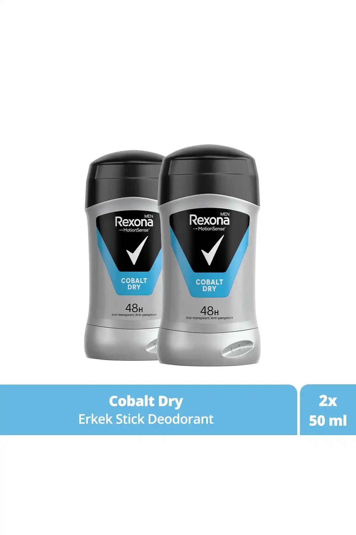 Rexona Men Cobalt Dry Stick Deodorant: 48 Saat Koruma ve Ferahlama Sağlar