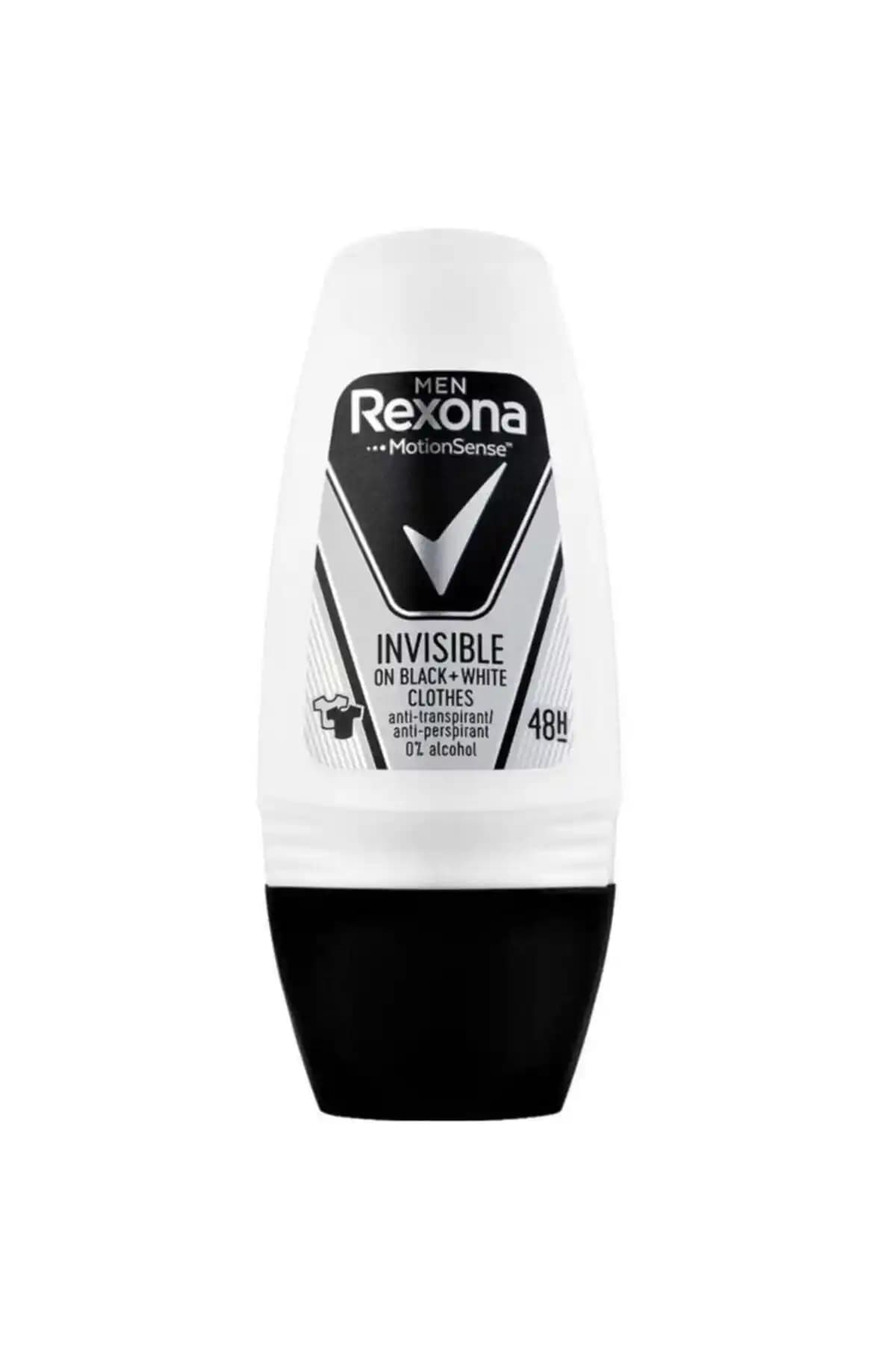 Rexona Men Invisible Black & White Roll On: Ferah ve Uzun Süreli Koku Kontrolü Sağlayan Deodorant