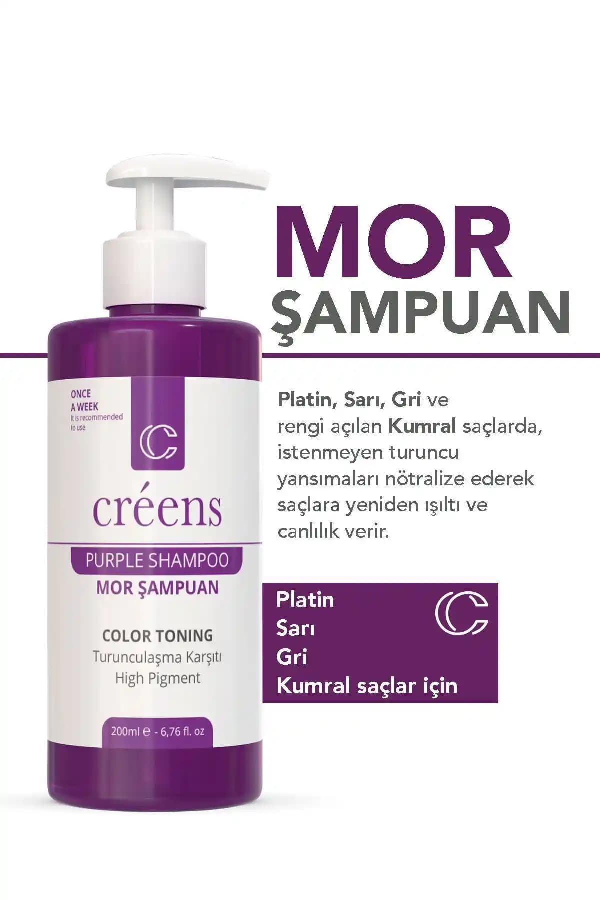 Saç Rengini Koruyan Creens Turunculaşma Karşıtı Mor Şampuan İncelemesi