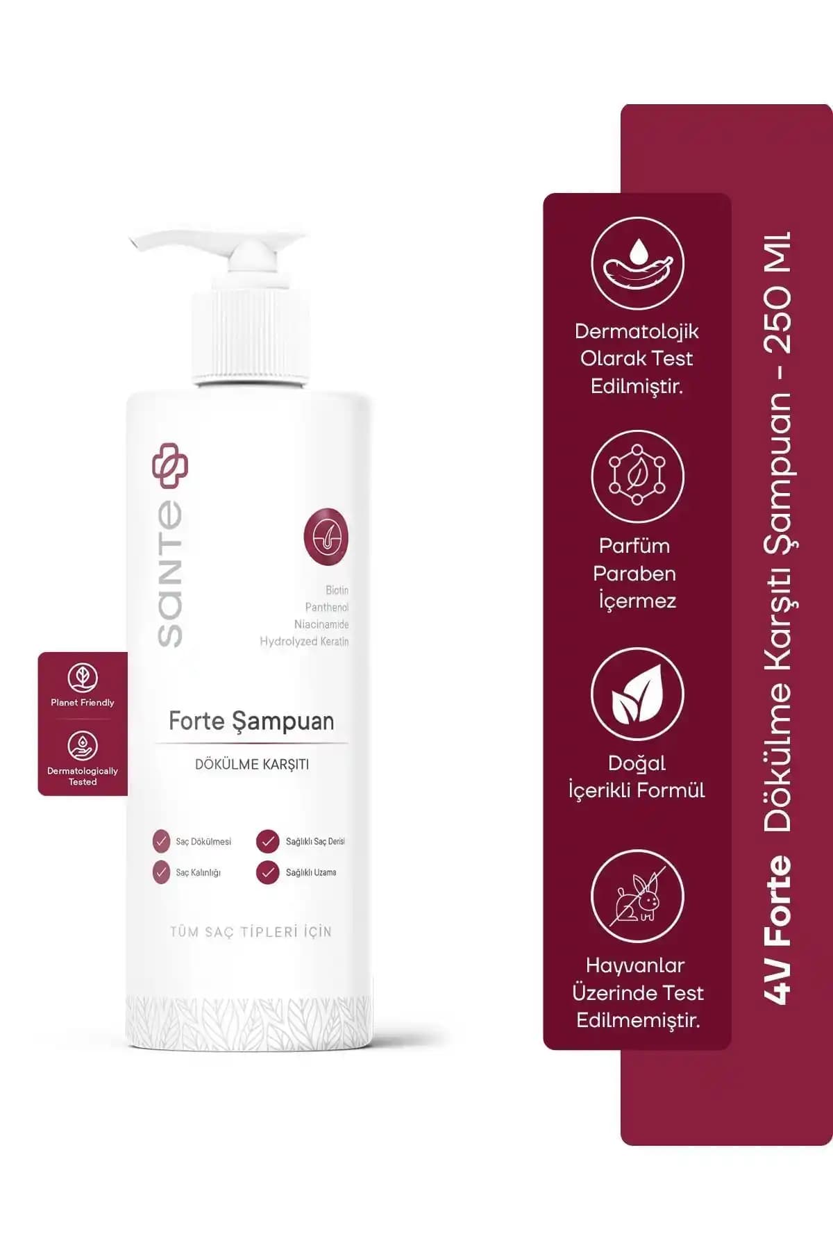 SantePlus Saç Dökülmesi Karşıtı 4V Forte Şampuan: Etkili Çözüm İncelemesi