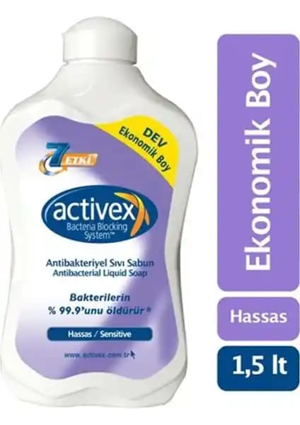 Activex Antibakteriyel Sabun Hassas Koruma 1500 ml: Güvenli ve Ekonomik Temizlik Çözümü