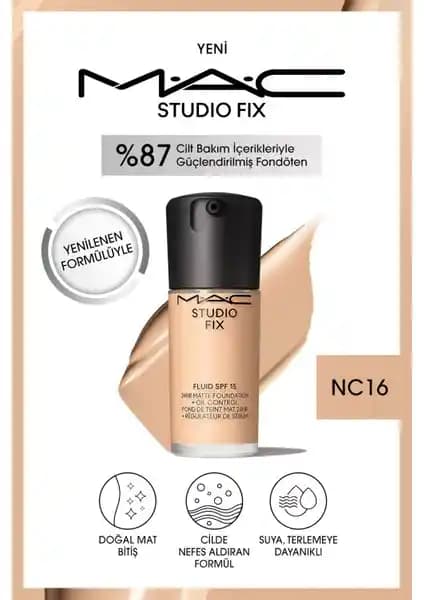 MAC 24 Saat Kalıcı ve Studio Fix Fluid Mini Mat Fondöten Karşılaştırması