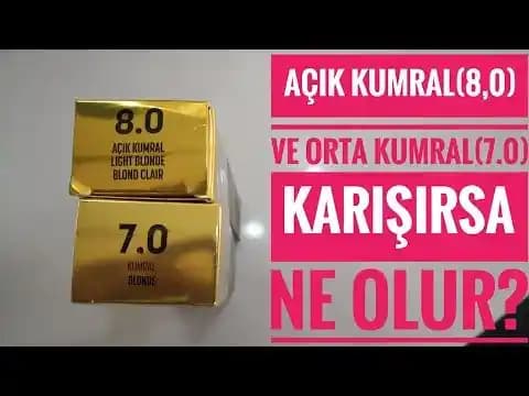 7.0 ve 8.0 Saç Boyası Karışımı ile Doğal ve Canlı Kahverengi Tonları Yaratma