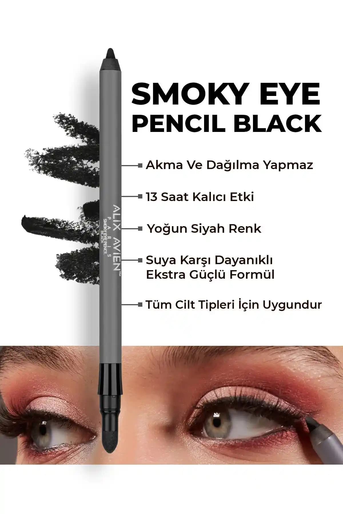 Alix Avien Smoky Göz Kalemi ile Profesyonel Dumanlı Göz Makyajı Rehberi